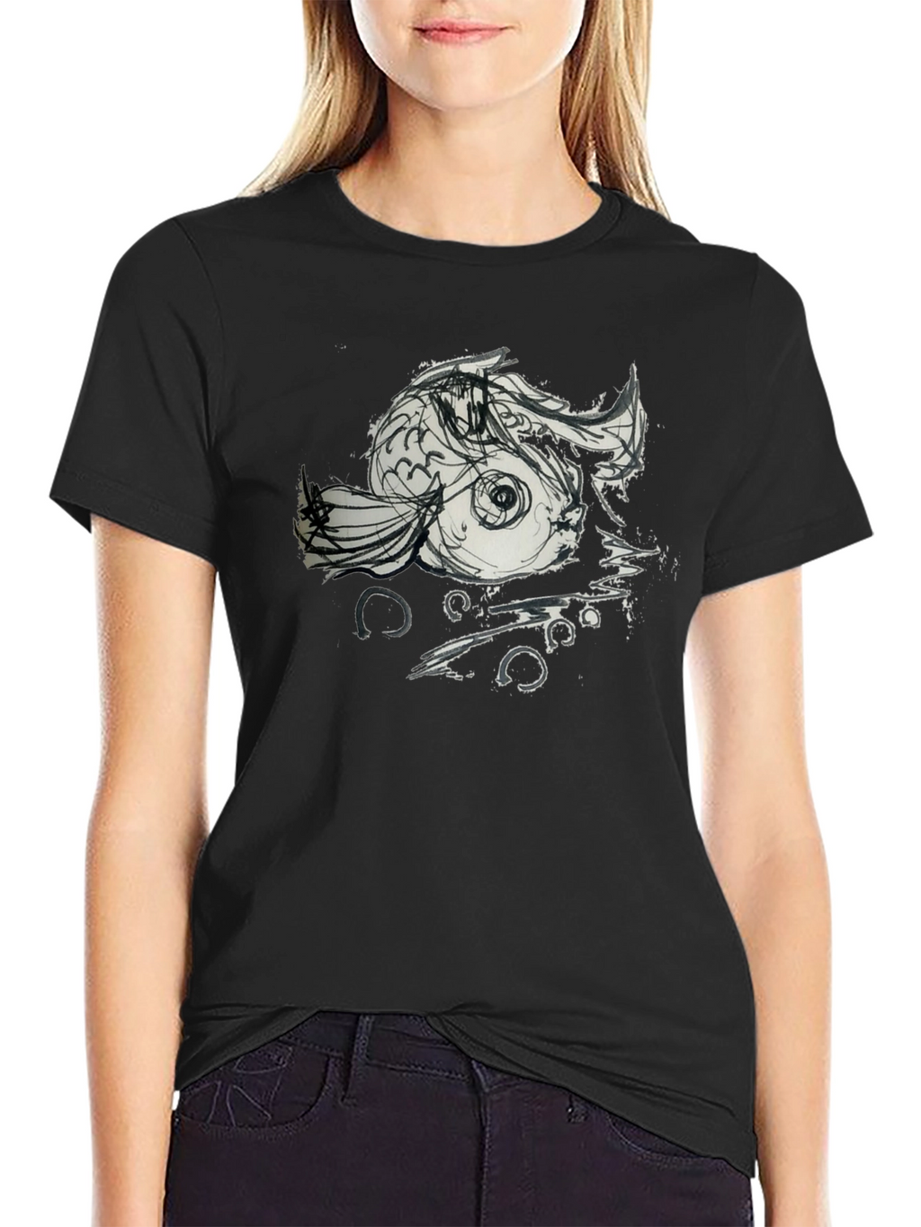 Koi Fish Graphic Tee - Unique Artistic Design