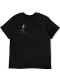 I Run Because I Like Beautiful Look Graphic Tee
