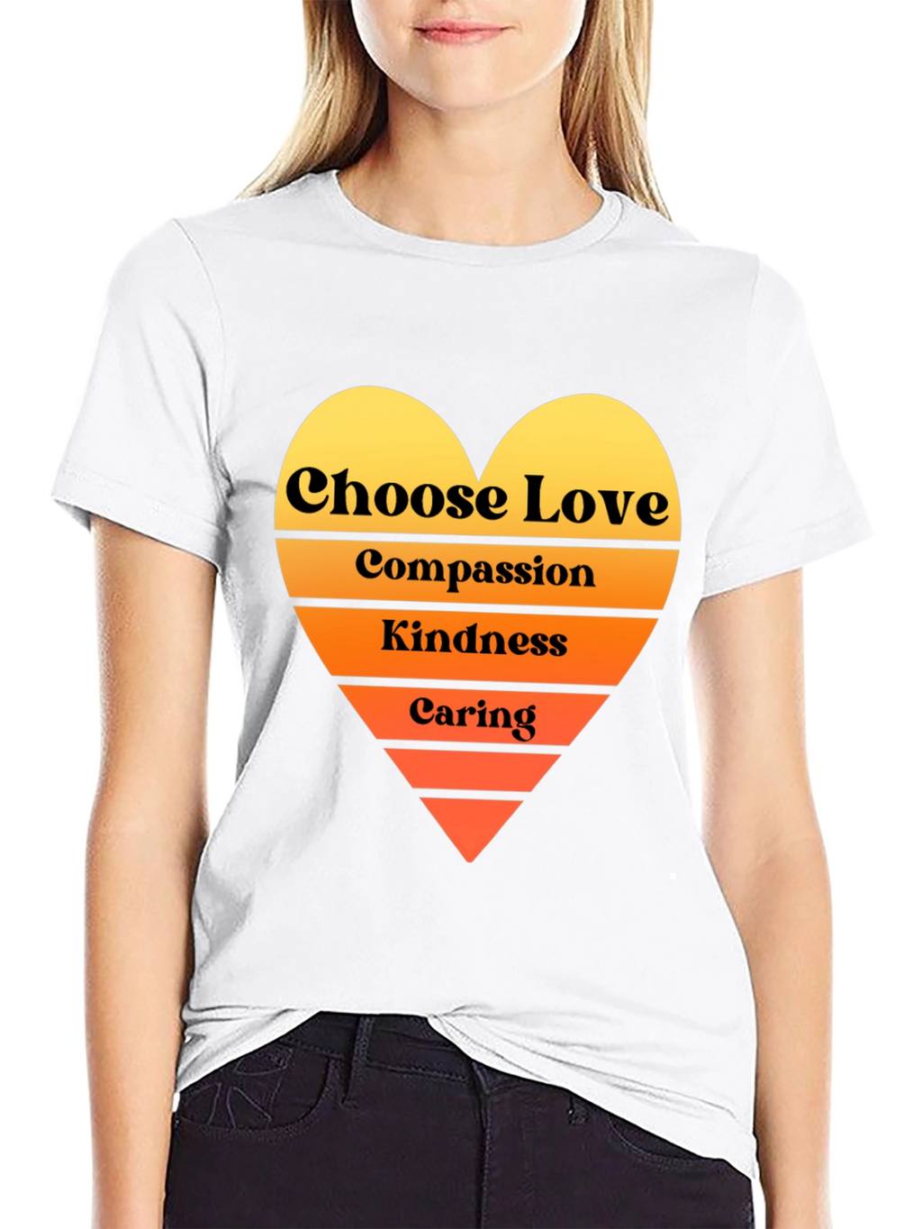 Choose Love T-Shirt - Compassion Kindness Caring Heart