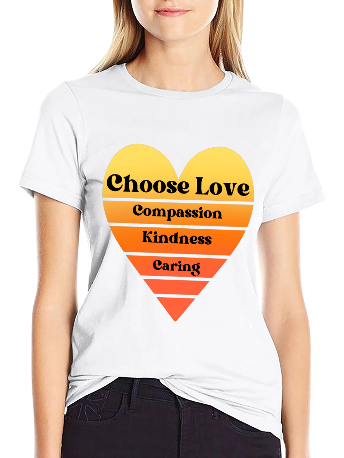 Choose Love T-Shirt - Compassion Kindness Caring Heart