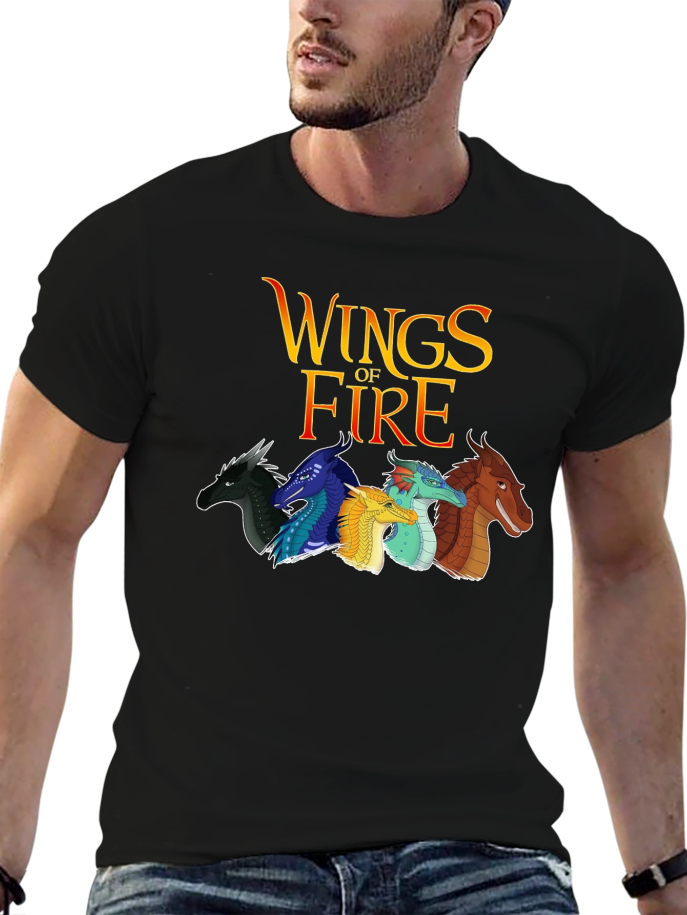 Wings of Fire Graphic Black T-Shirt