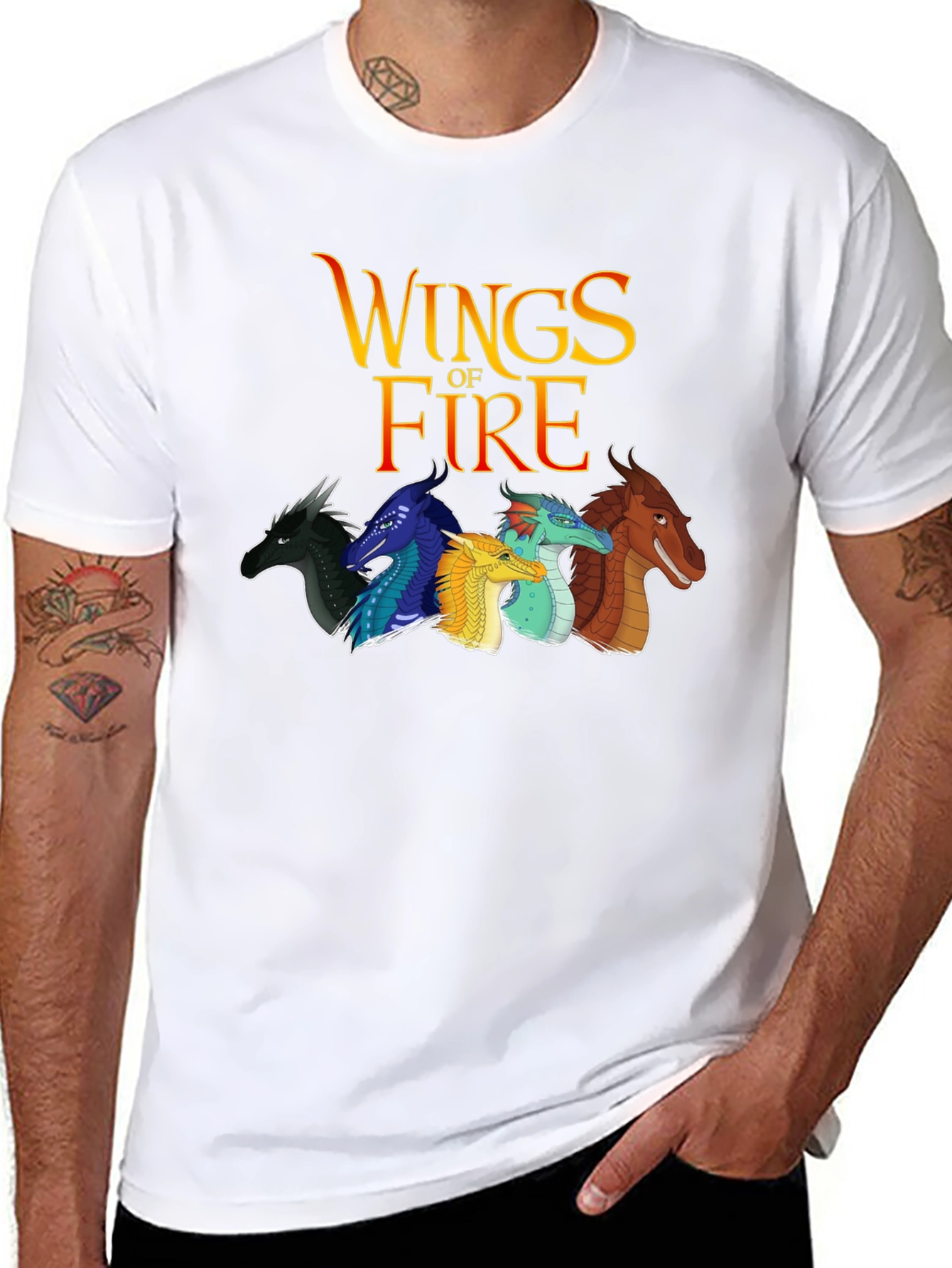 Wings of Fire Graphic Black T-Shirt