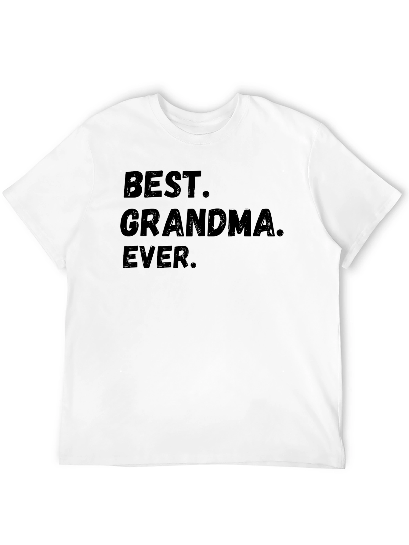 Best Grandma Ever Black Graphic T-Shirt