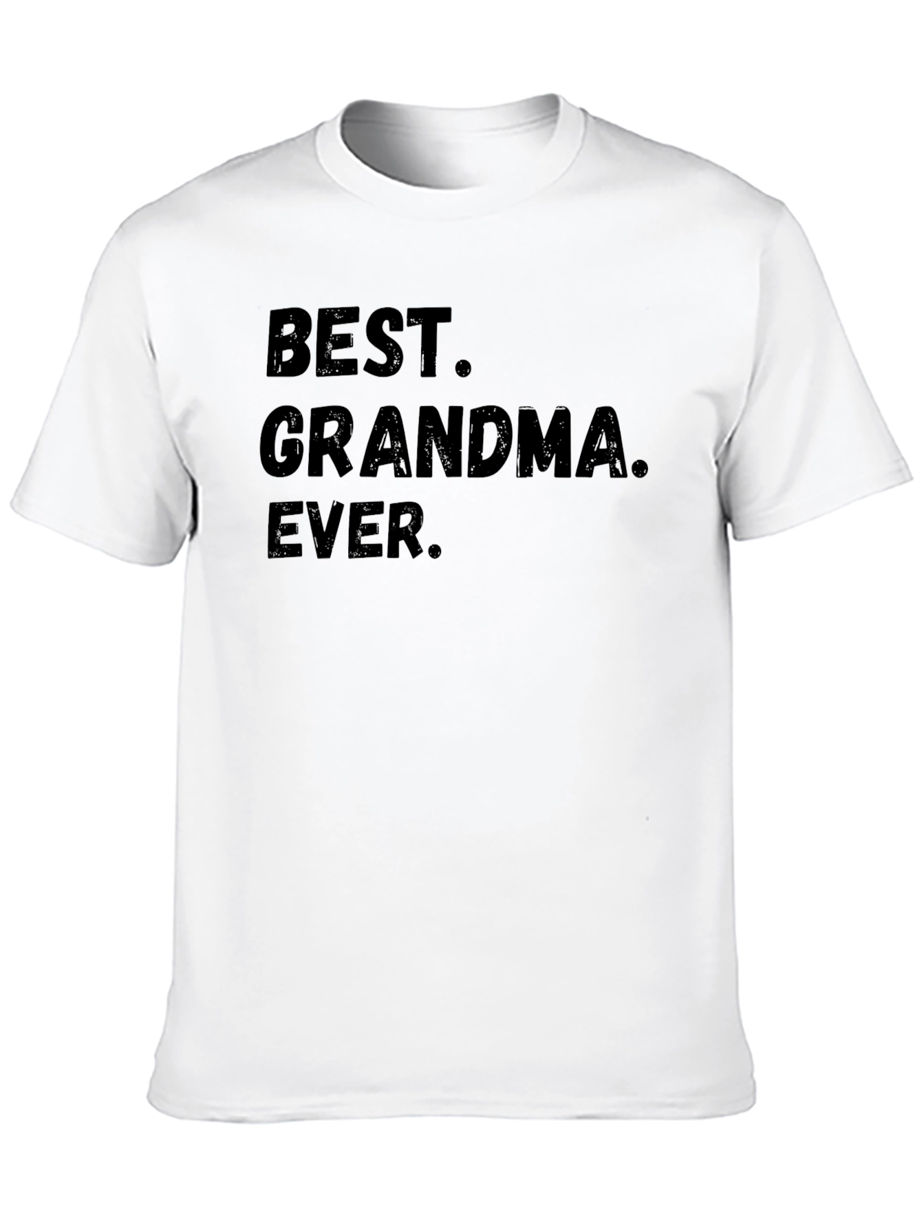 Best Grandma Ever Black Graphic T-Shirt
