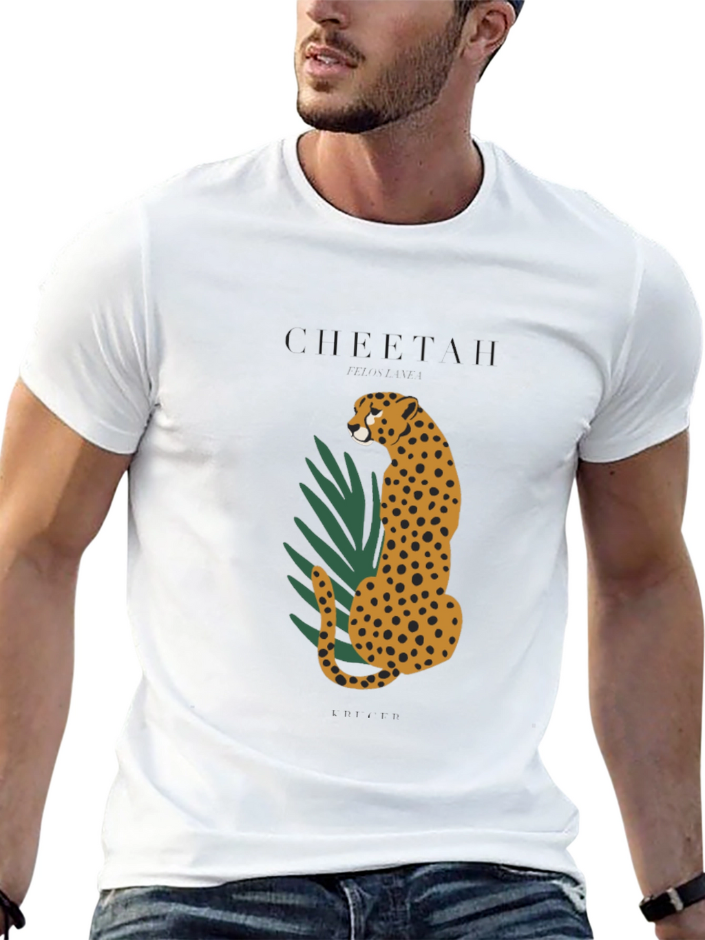 Cheetah Graphic Black T-Shirt