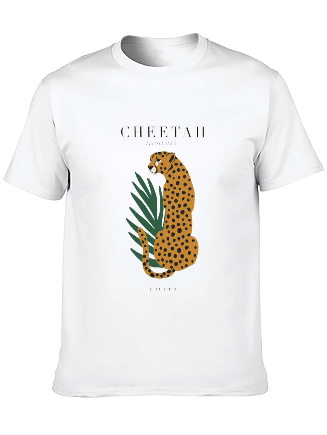 Cheetah Graphic Black T-Shirt