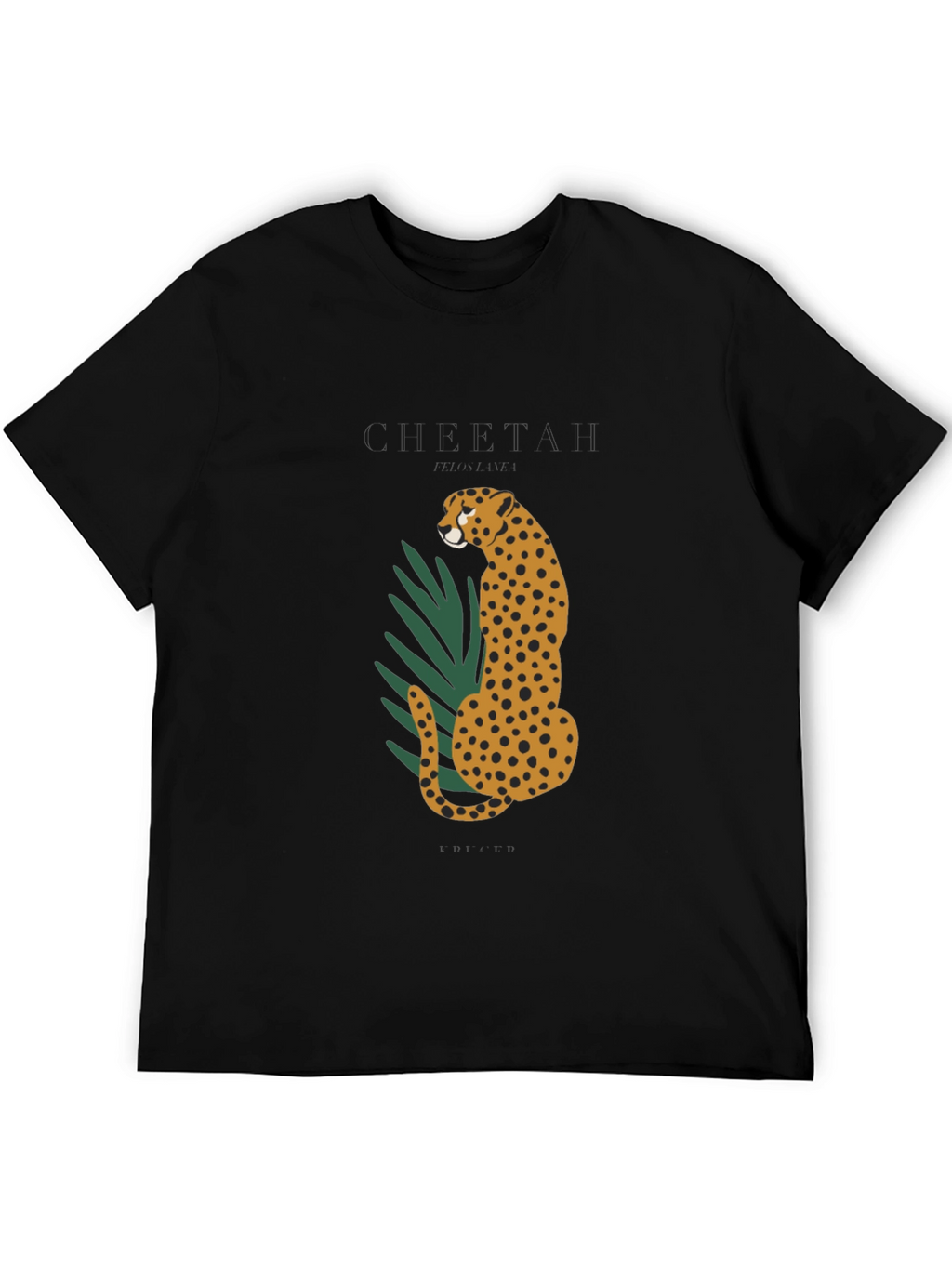 Cheetah Graphic Black T-Shirt