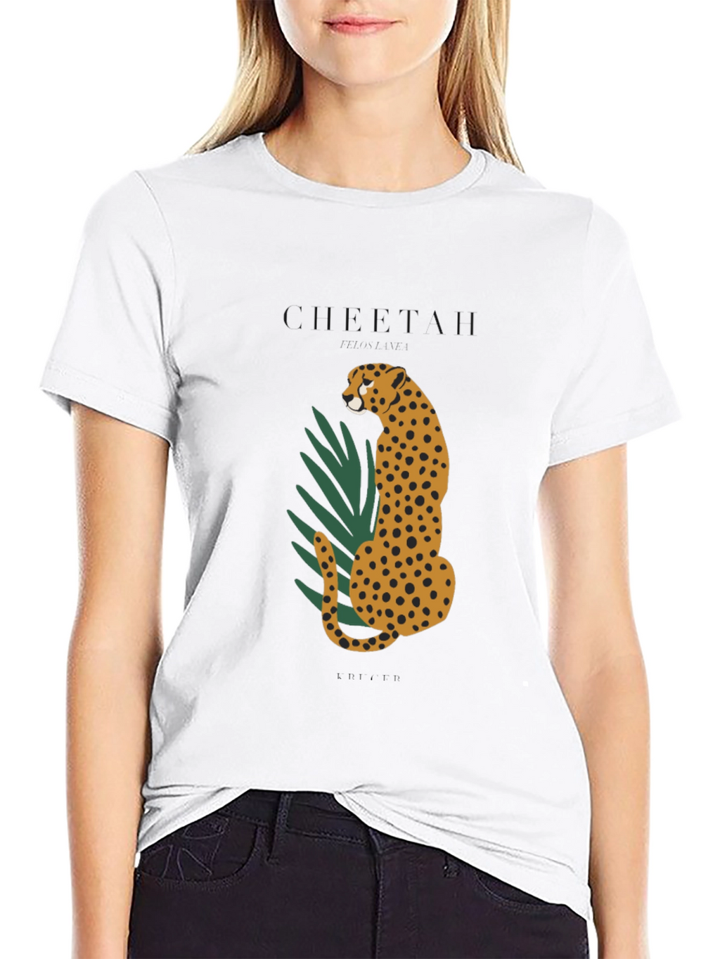 Cheetah Graphic Black T-Shirt