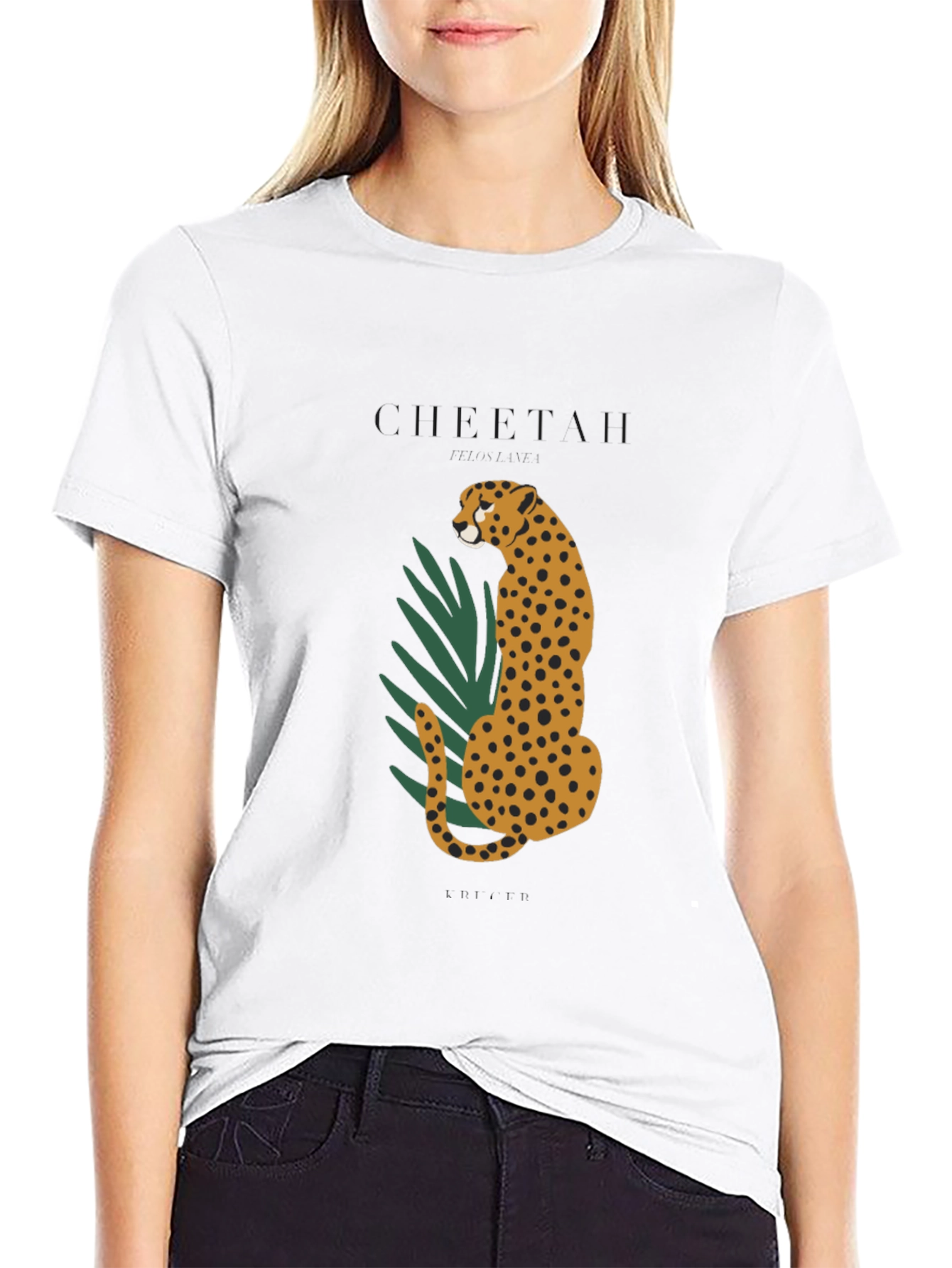 Cheetah Graphic Black T-Shirt