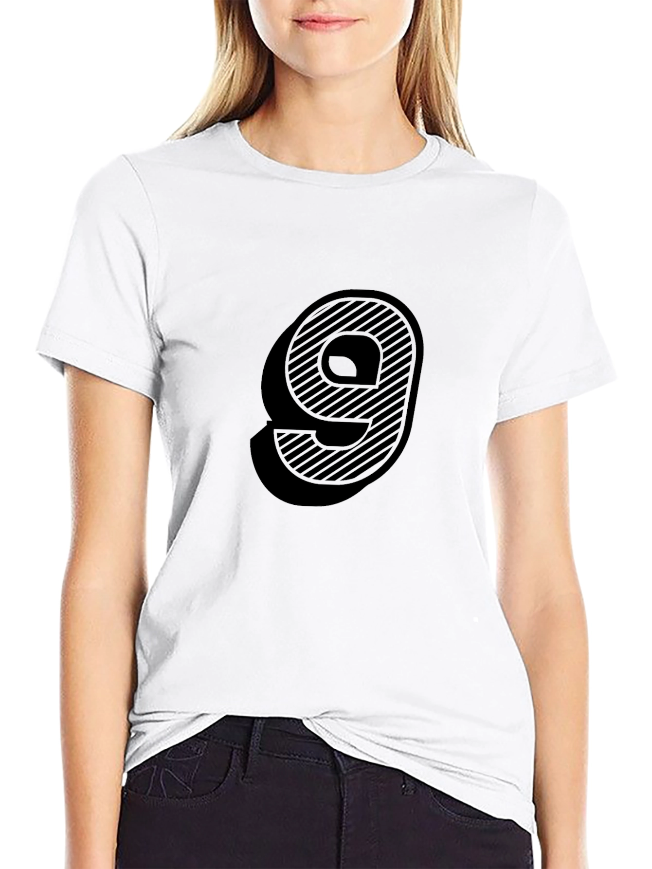 Stripped Nine Graphic Tee - Stylish & Unique