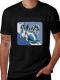 Bobsleigh Team Graphic Tee - Black Cotton Blend