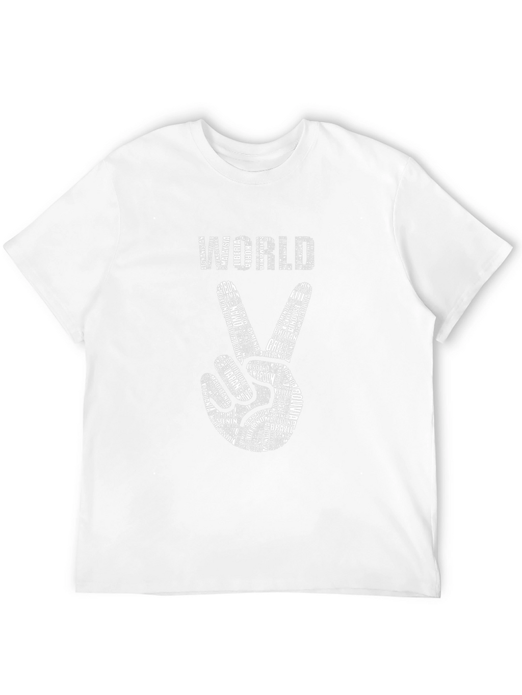 World Peace T-Shirt - Country Names Design