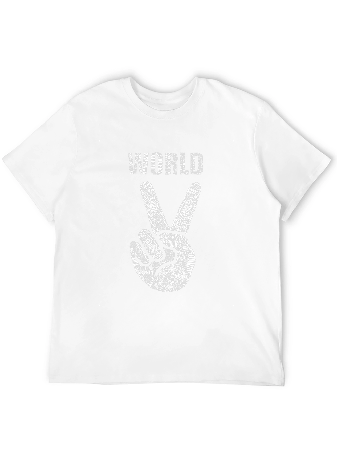 World Peace T-Shirt - Country Names Design