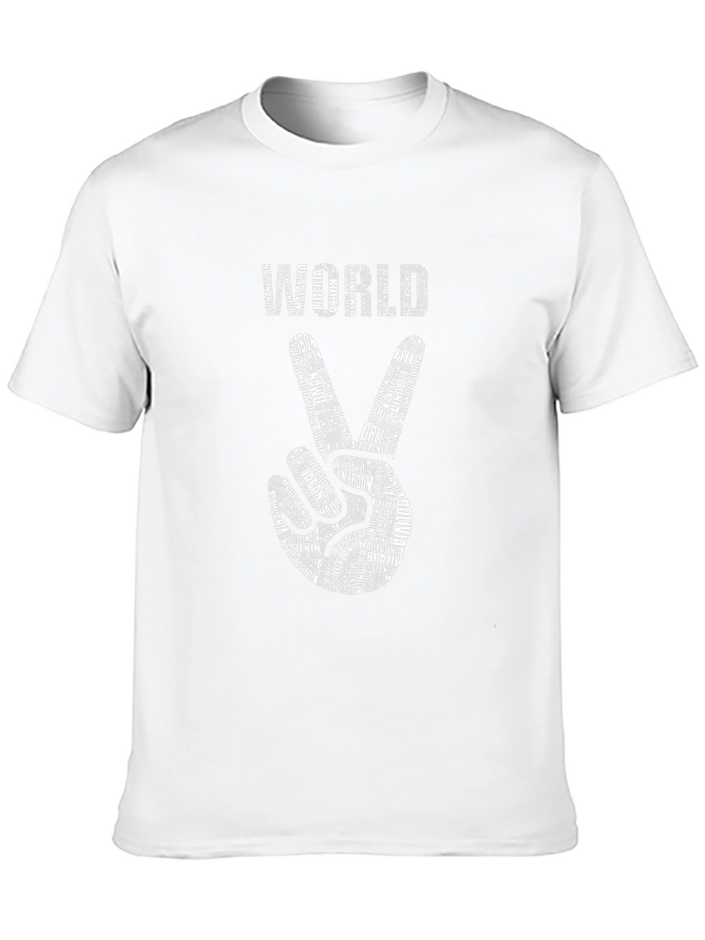 World Peace T-Shirt - Country Names Design