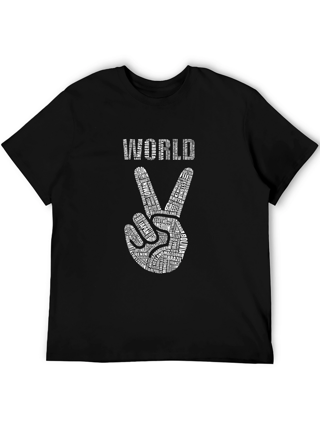 World Peace T-Shirt - Country Names Design