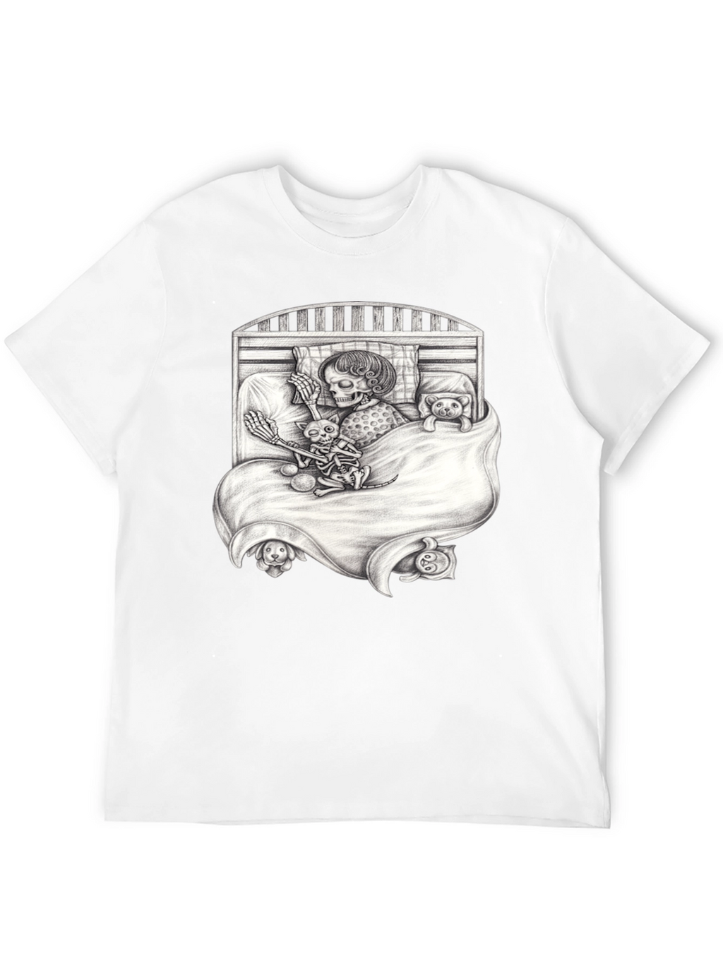 Skeleton Bedtime Story T-Shirt