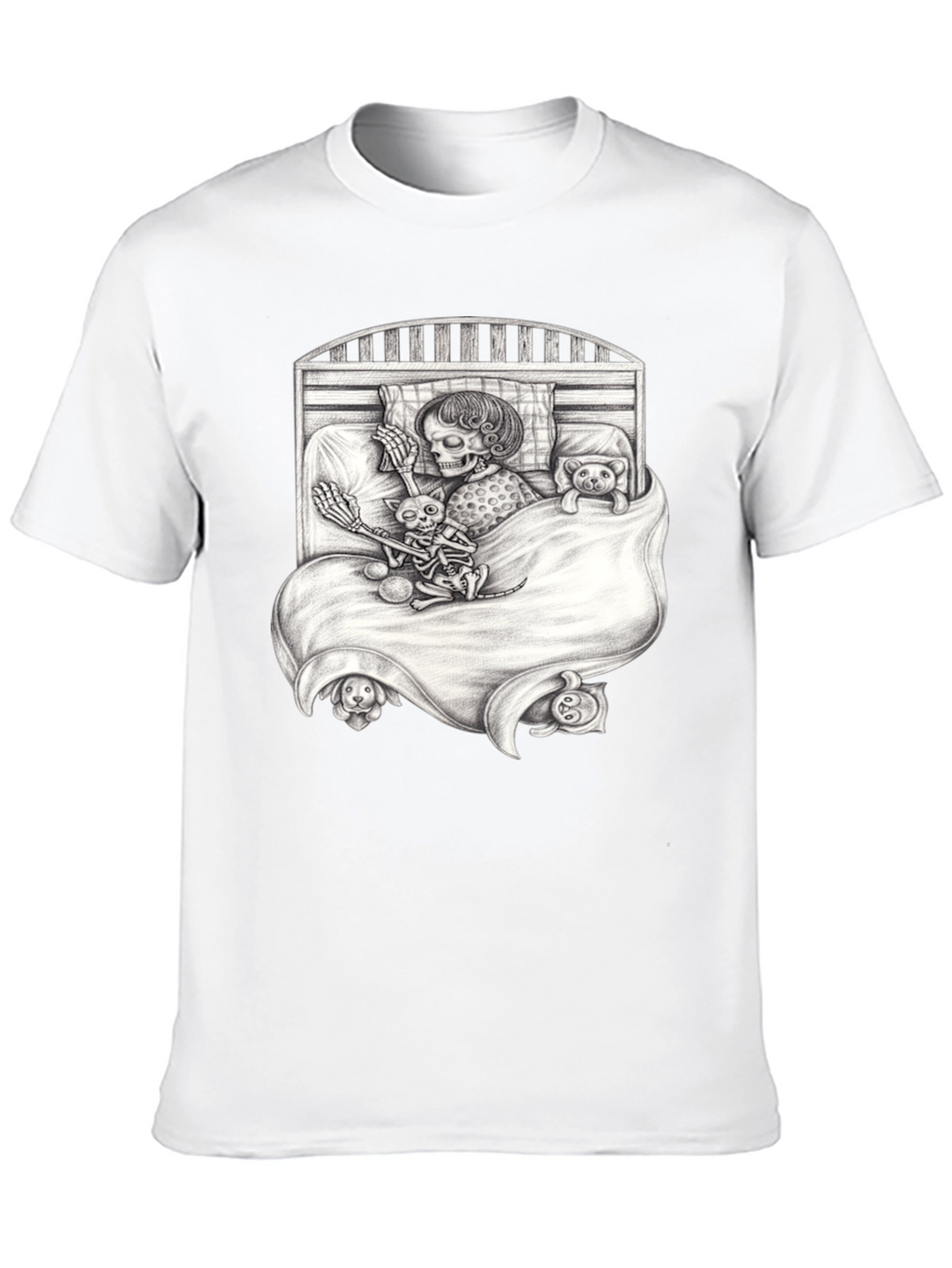 Skeleton Bedtime Story T-Shirt