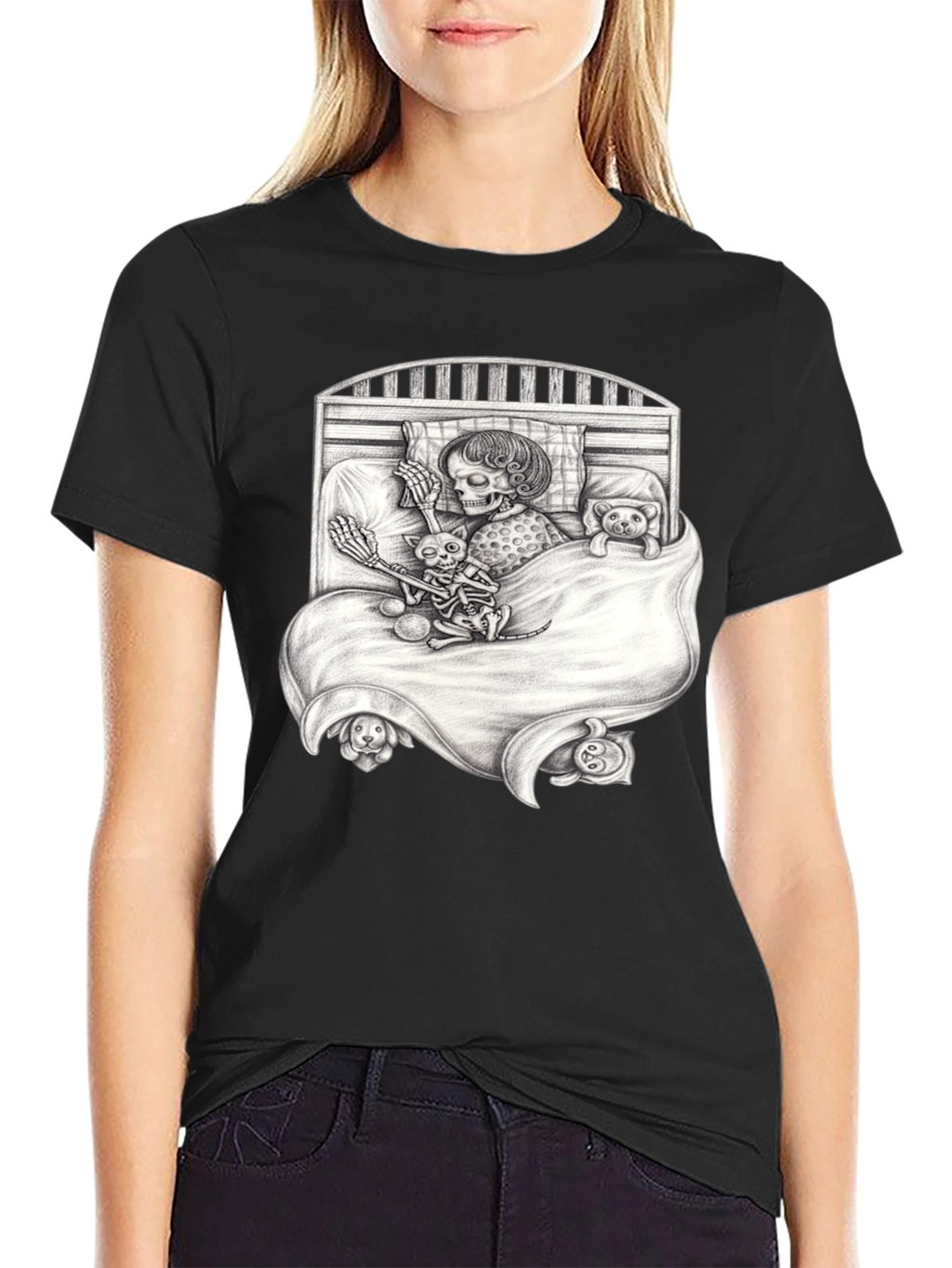 Skeleton Bedtime Story T-Shirt