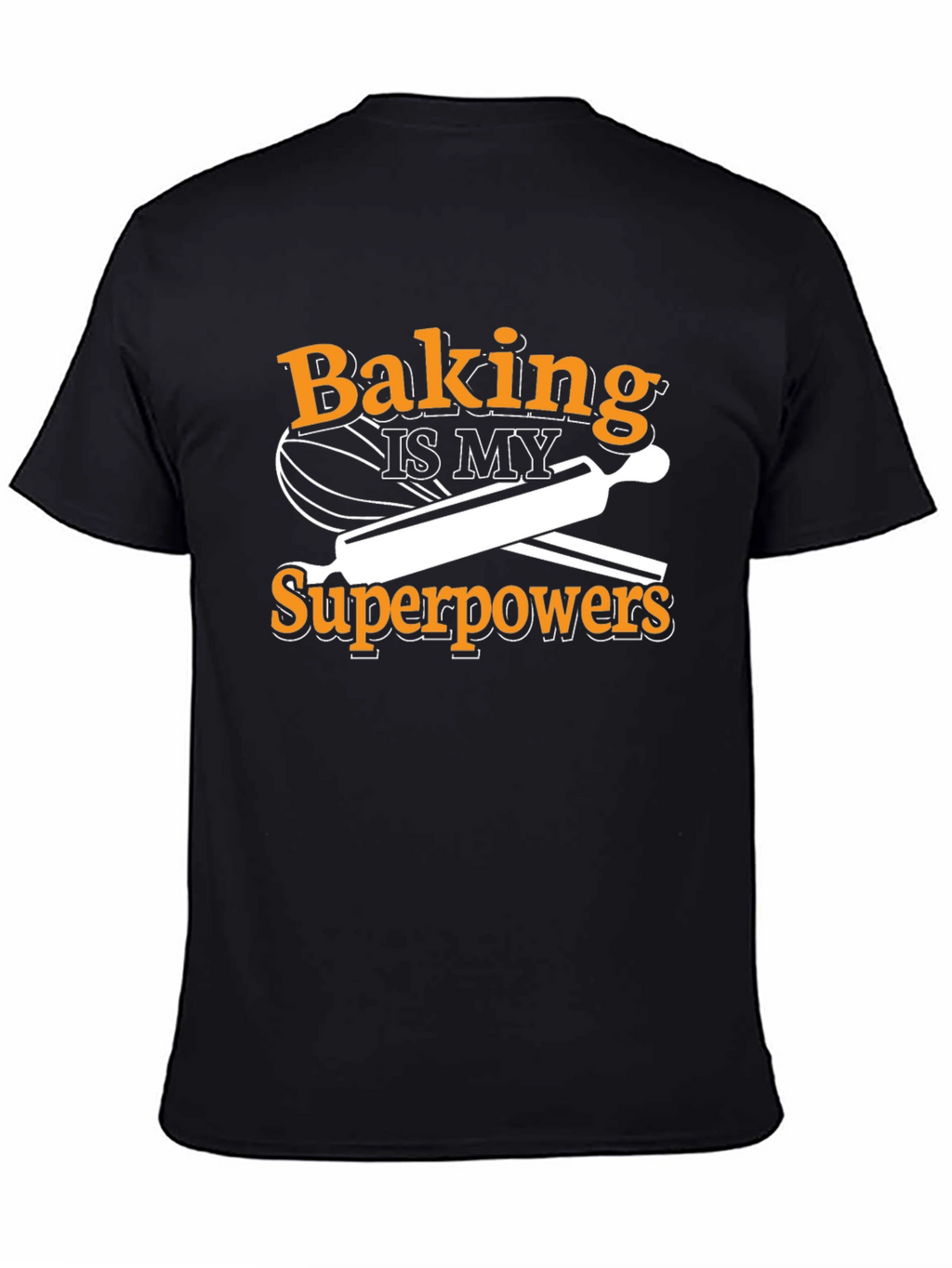 Baking Superpower T-Shirt - Black Cotton