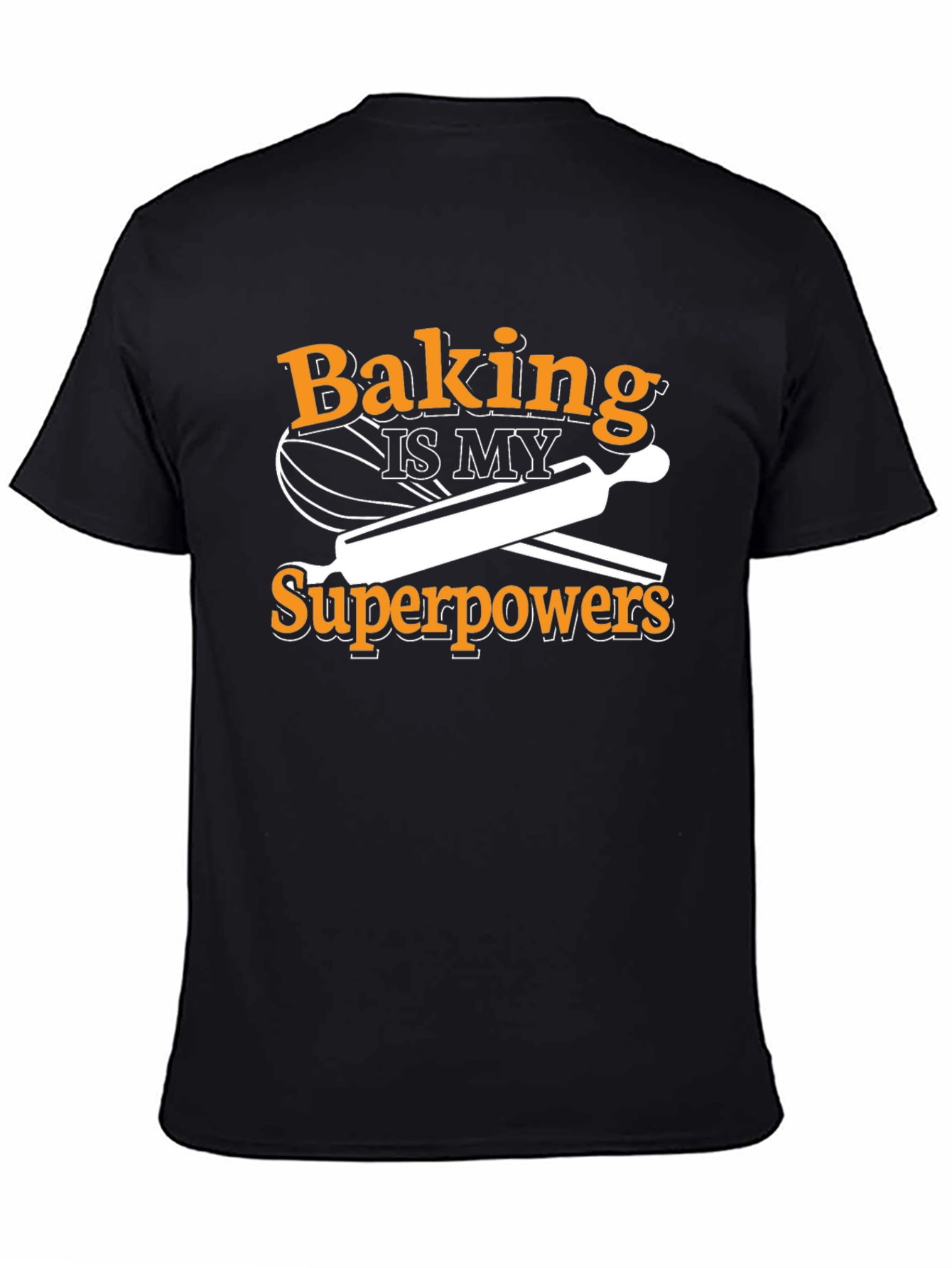 Baking Superpower T-Shirt - Black Cotton