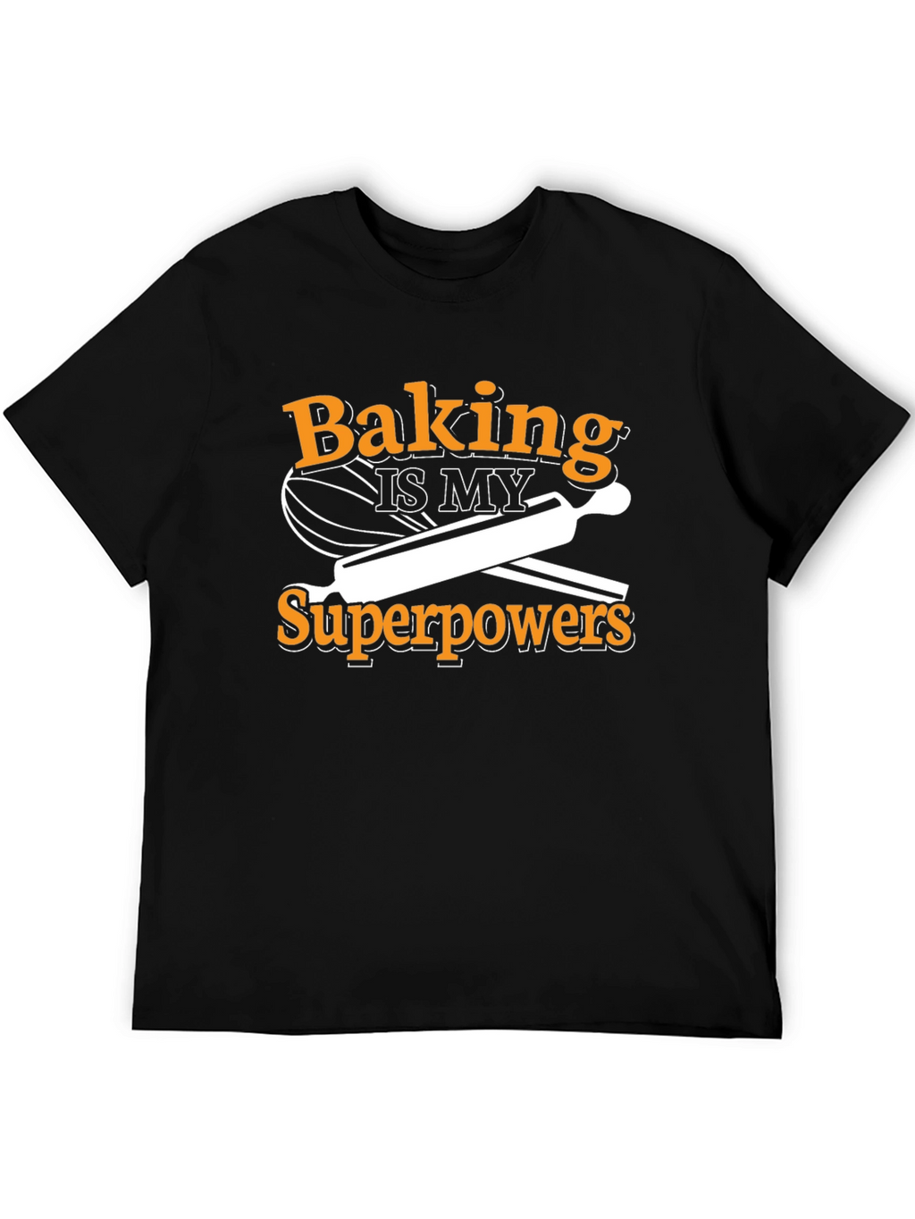 Baking Superpower T-Shirt - Black Cotton