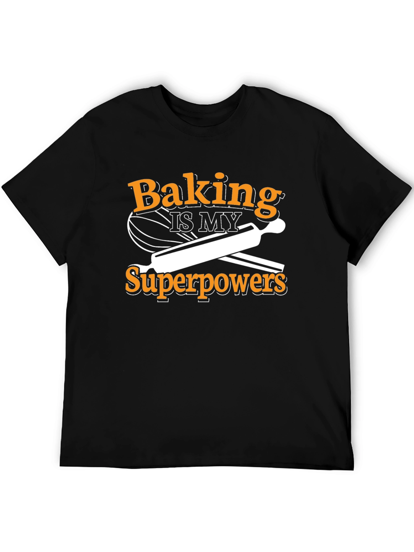 Baking Superpower T-Shirt - Black Cotton