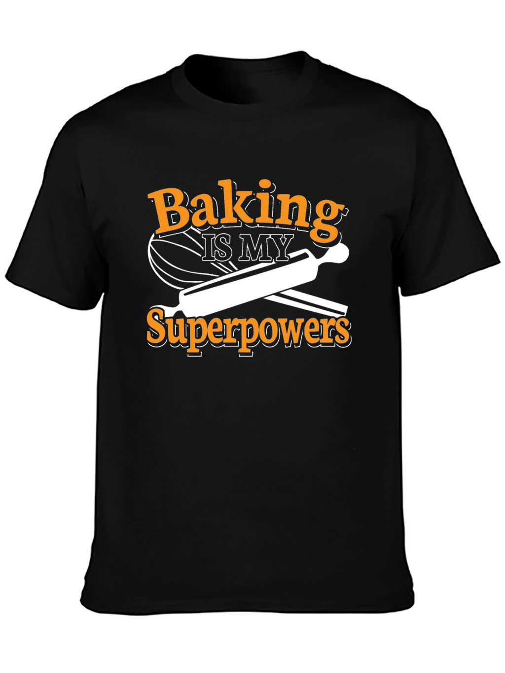 Baking Superpower T-Shirt - Black Cotton