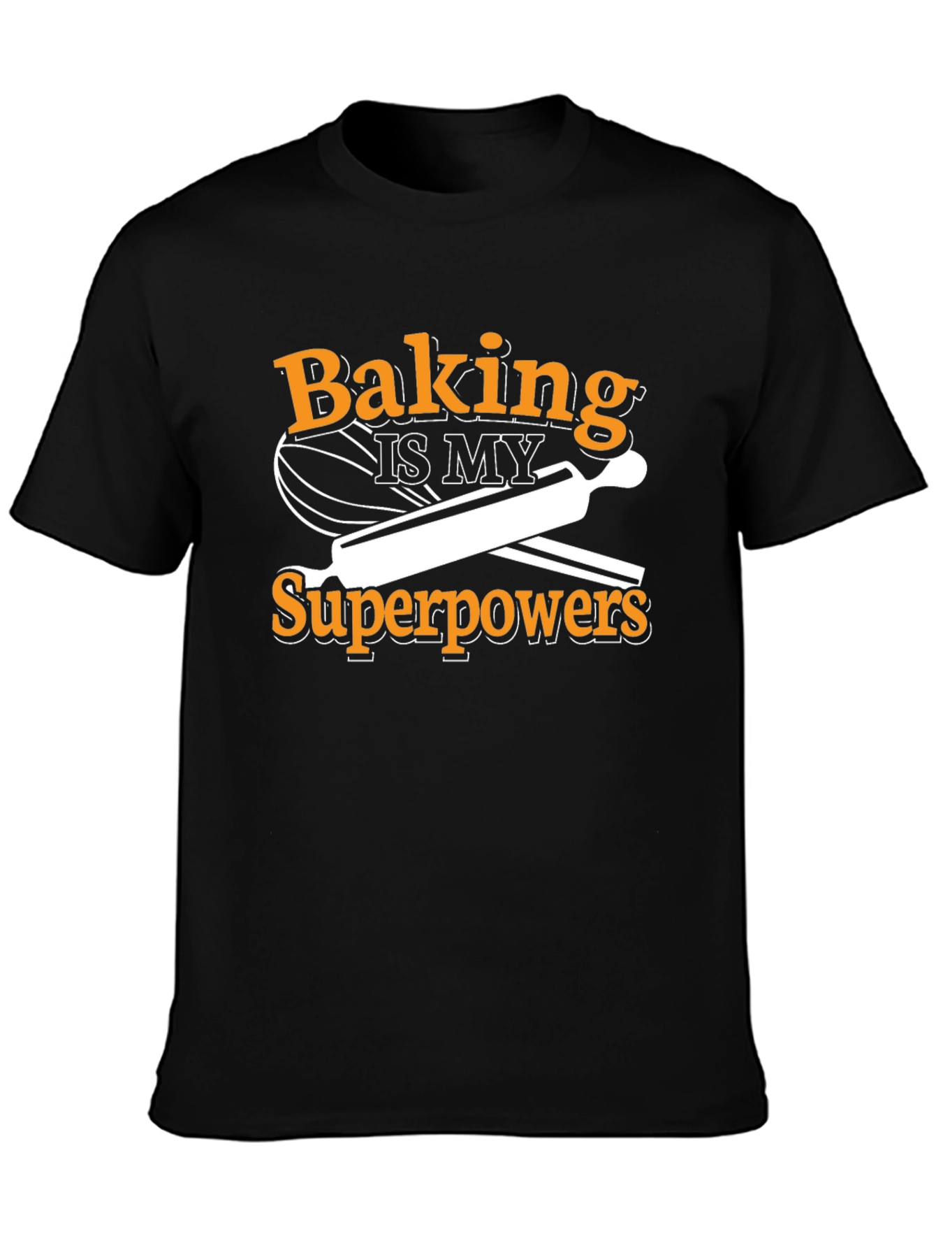 Baking Superpower T-Shirt - Black Cotton