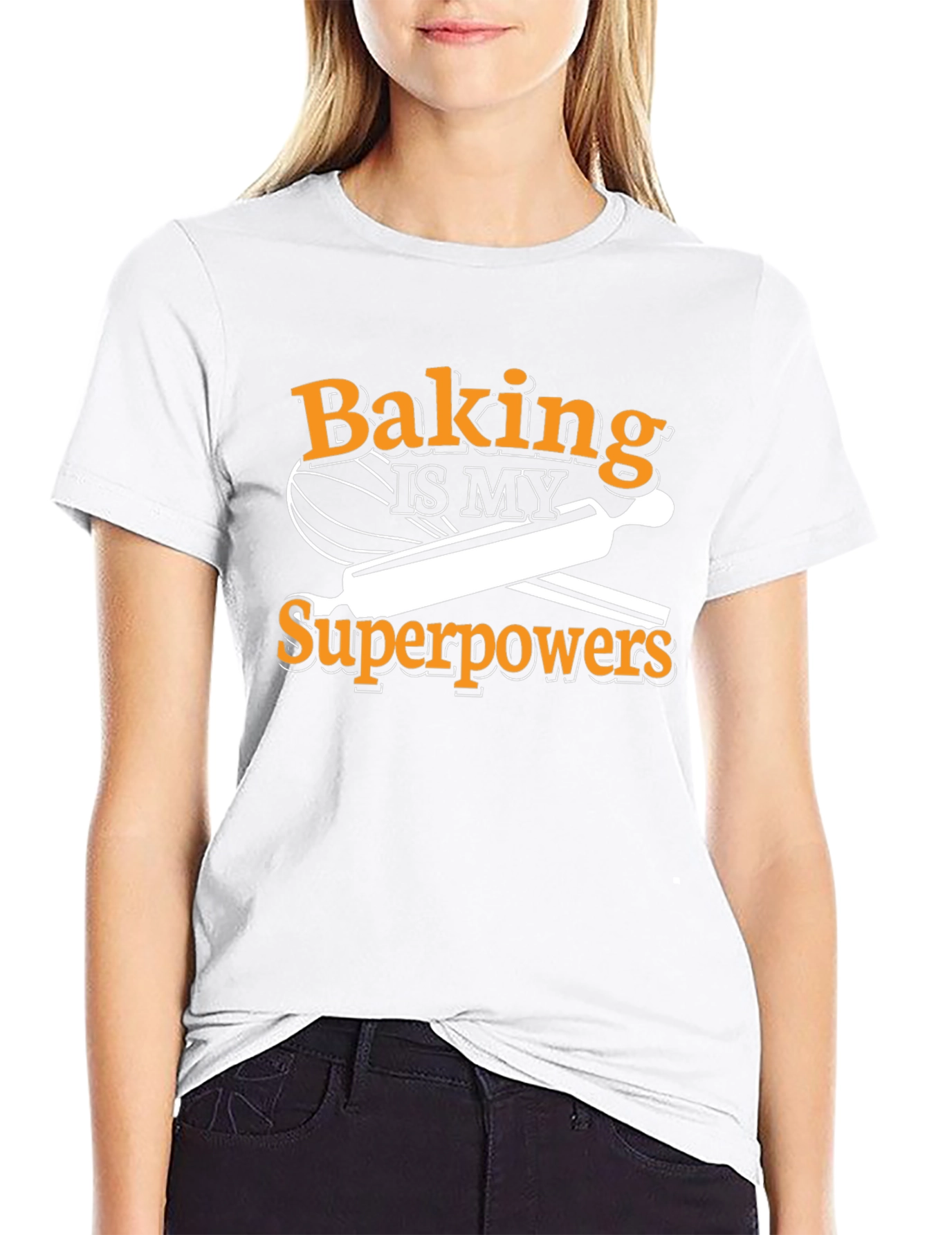 Baking Superpower T-Shirt - Black Cotton