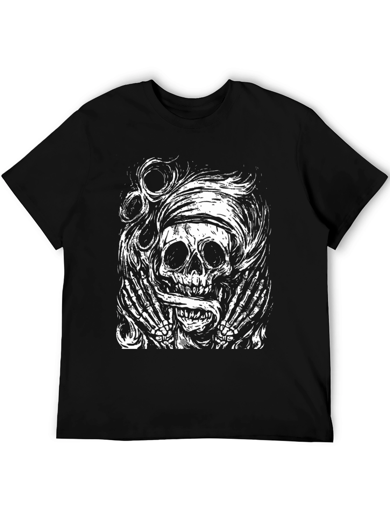 Skull & Bones Graphic Tee - Black