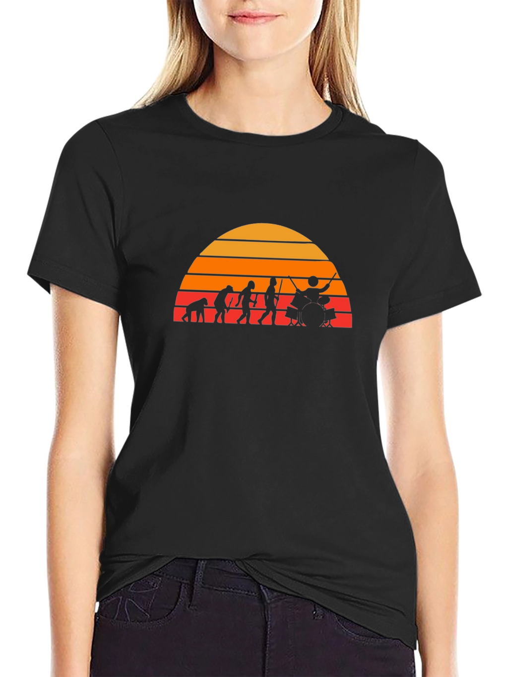 Drummer Evolution T-Shirt - Black