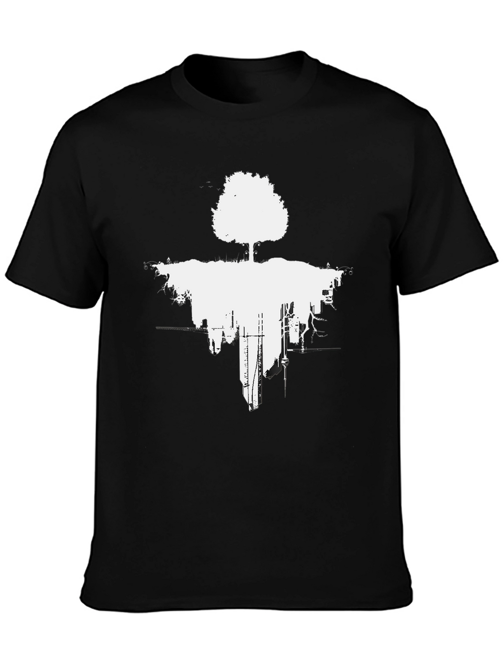 Abstract Tree Cityscape Graphic Tee