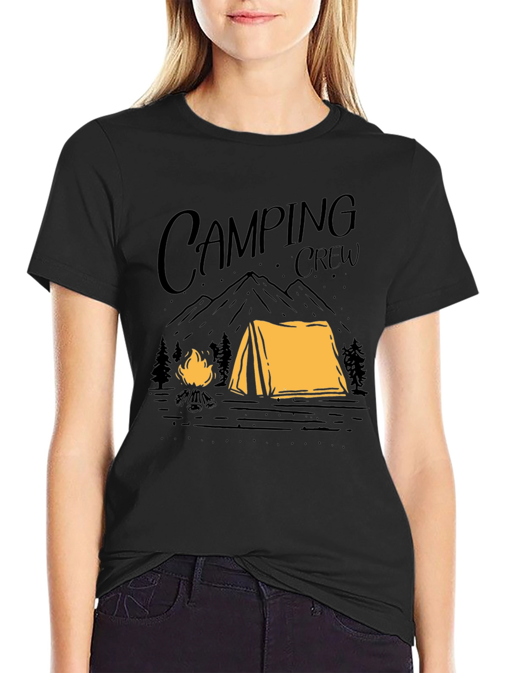 Camping Crew Graphic Tee - Outdoor Adventure Shirt