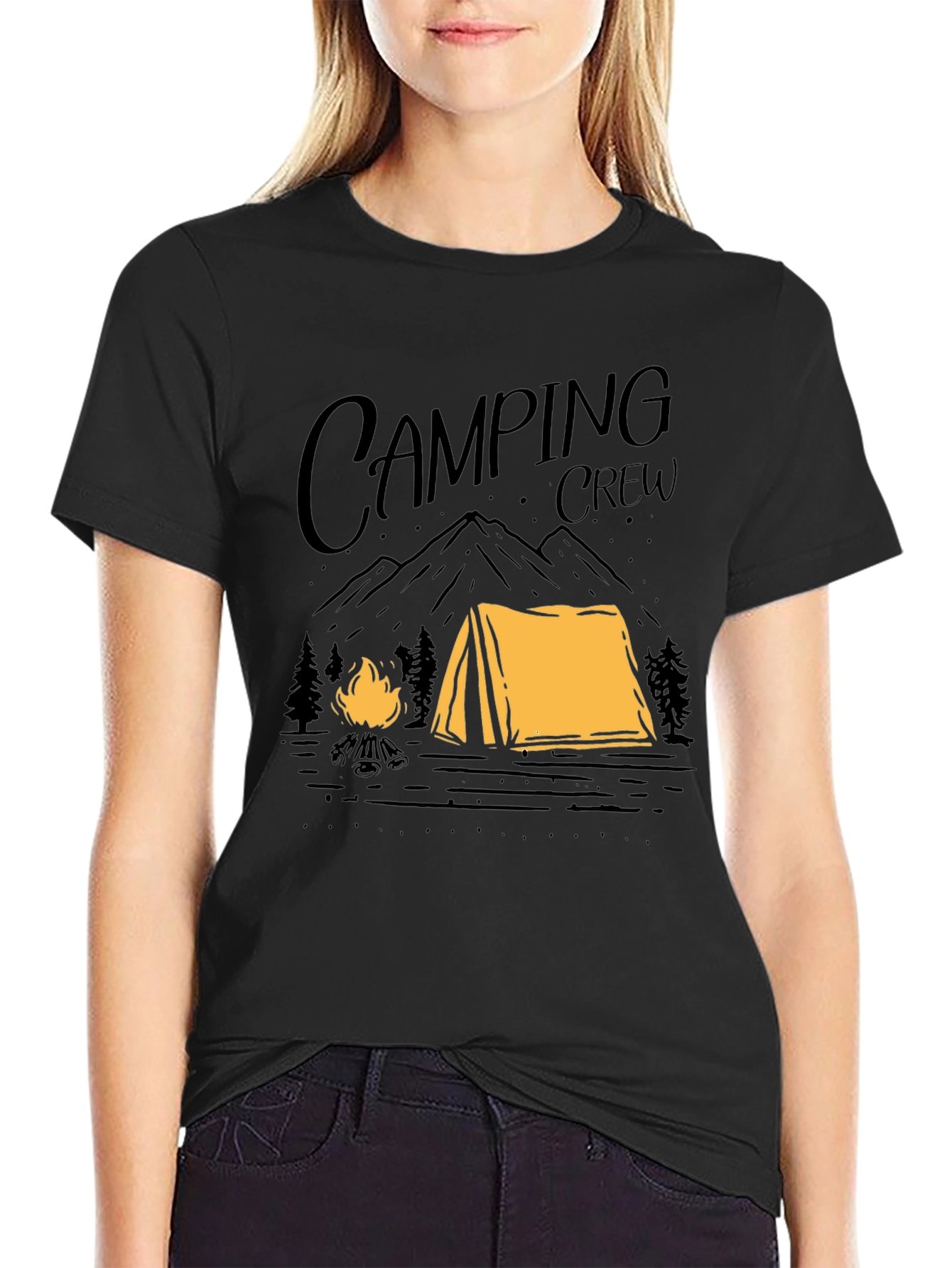 Camping Crew Graphic Tee - Outdoor Adventure Shirt