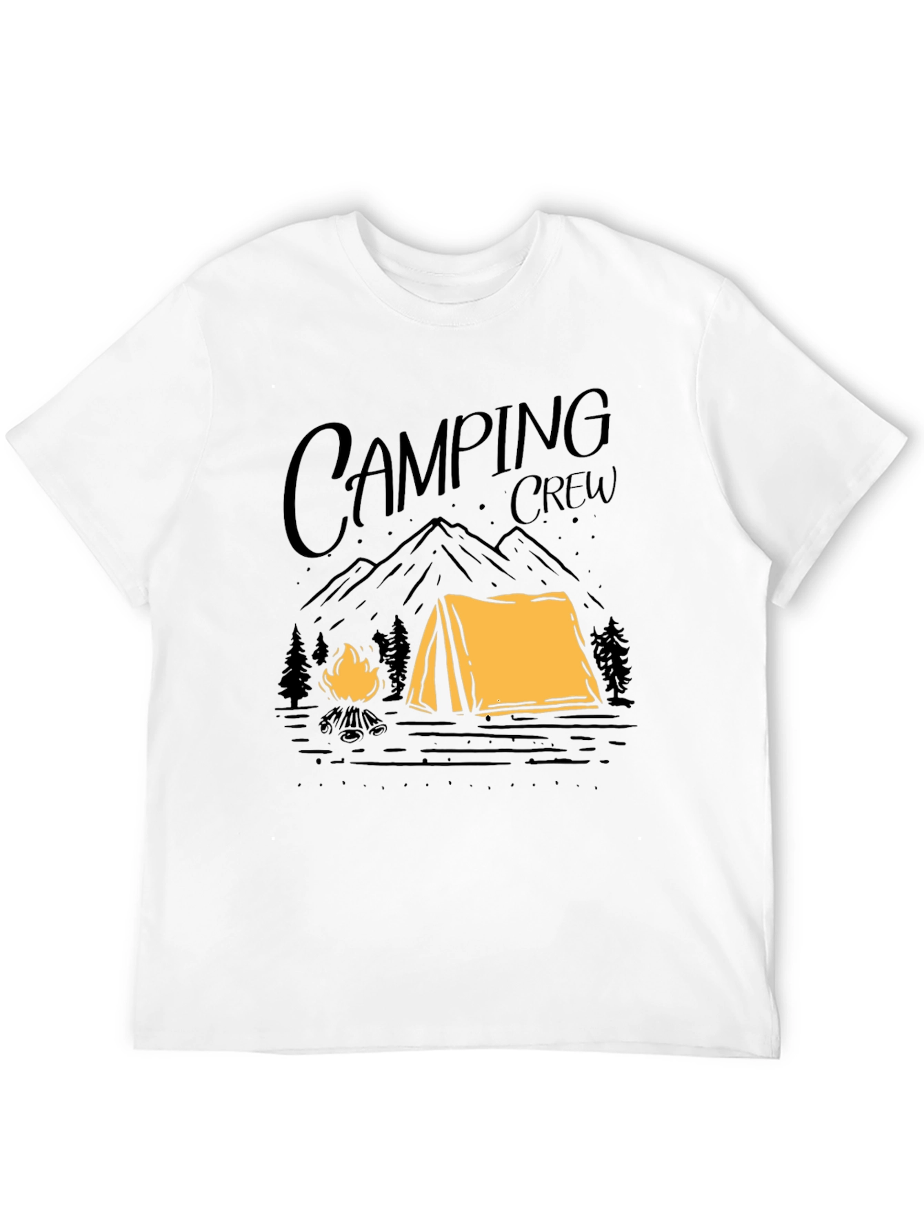 Camping Crew Graphic Tee - Outdoor Adventure Shirt