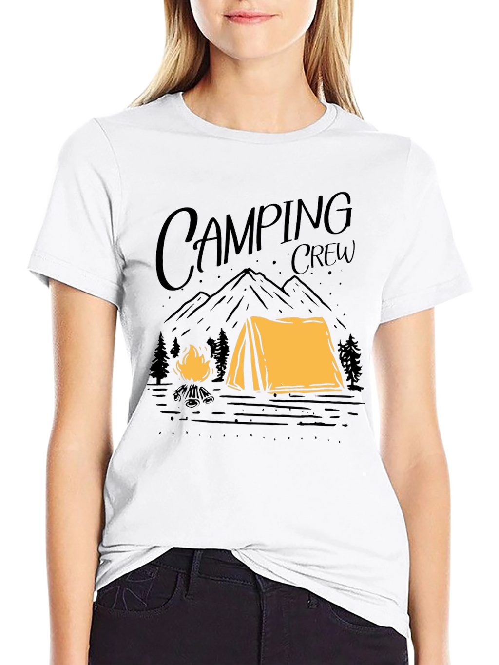 Camping Crew Graphic Tee - Outdoor Adventure Shirt