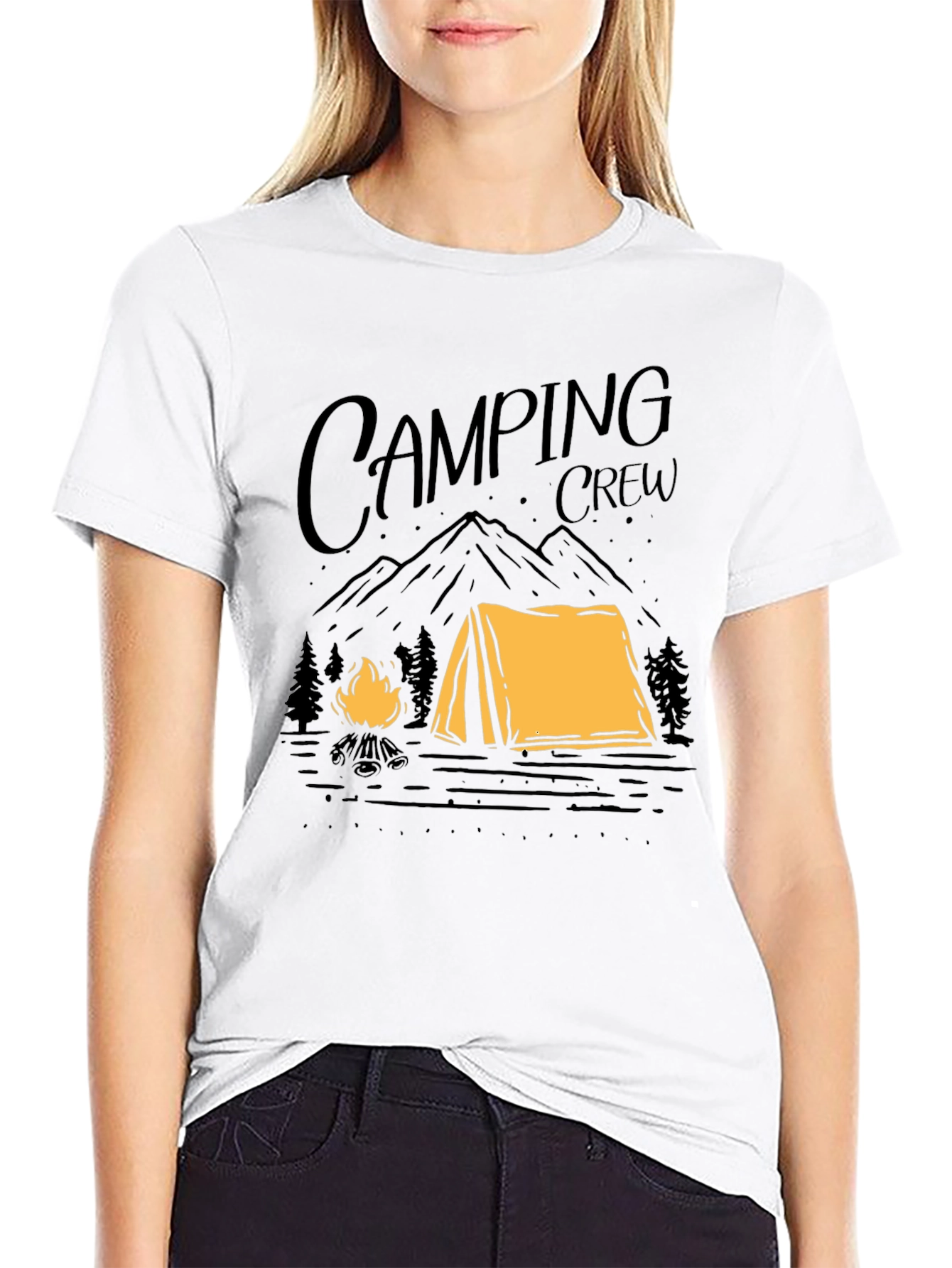 Camping Crew Graphic Tee - Outdoor Adventure Shirt