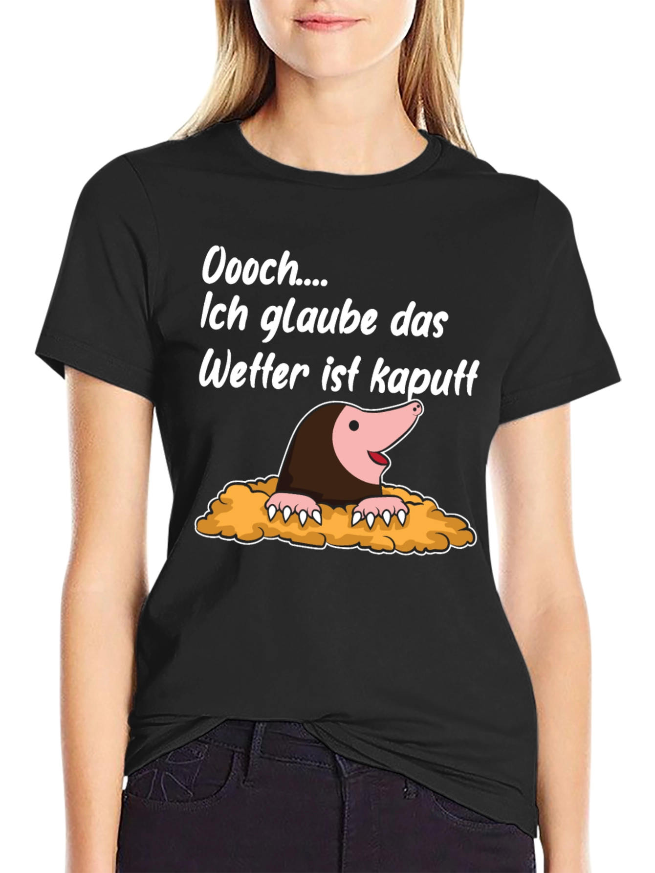 Funny Mole Weather Pun T-Shirt