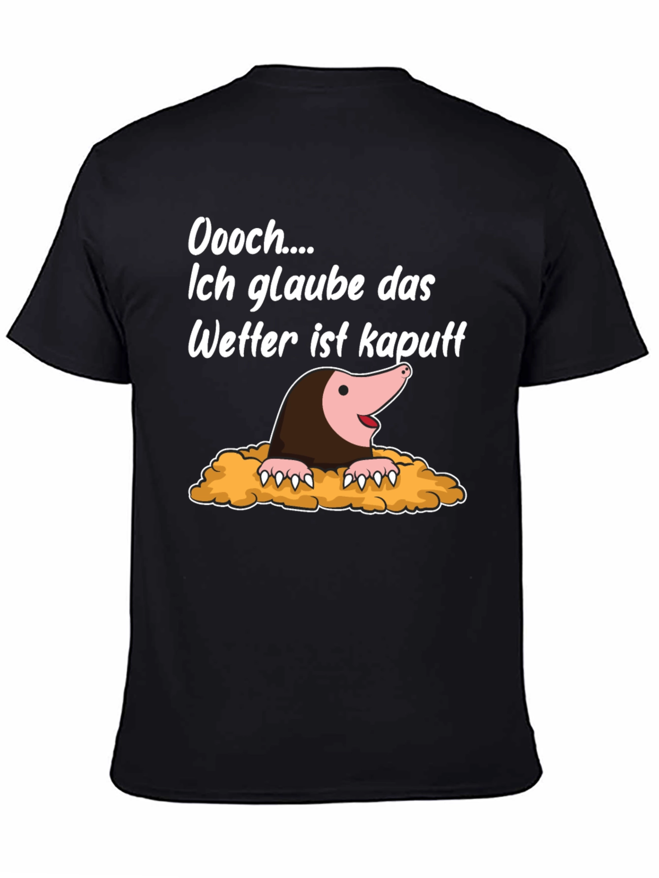 Funny Mole Weather Pun T-Shirt