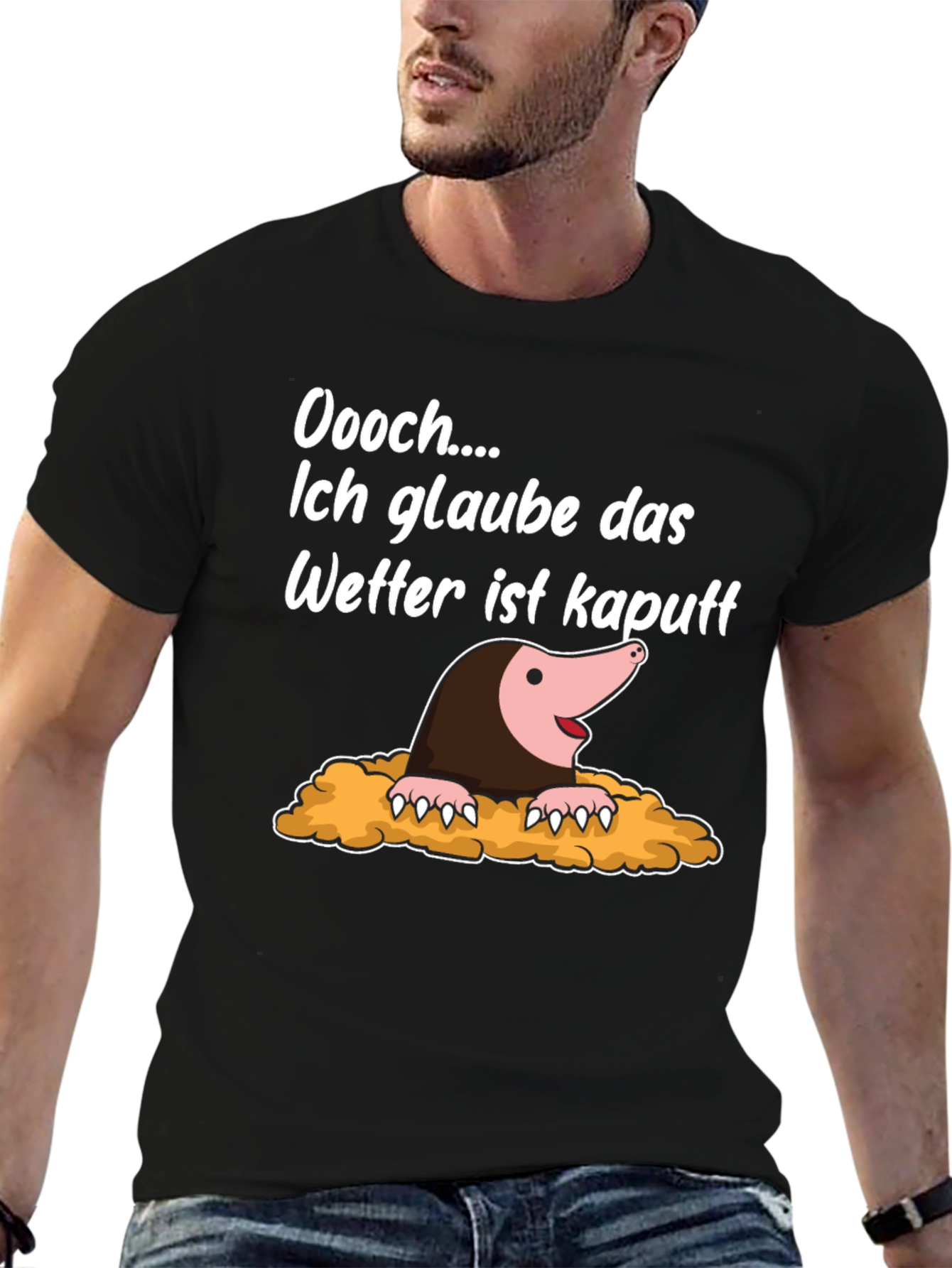 Funny Mole Weather Pun T-Shirt