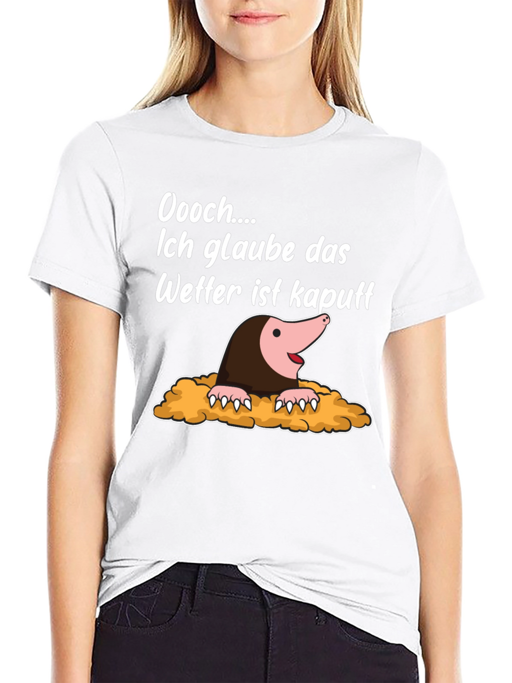 Funny Mole Weather Pun T-Shirt