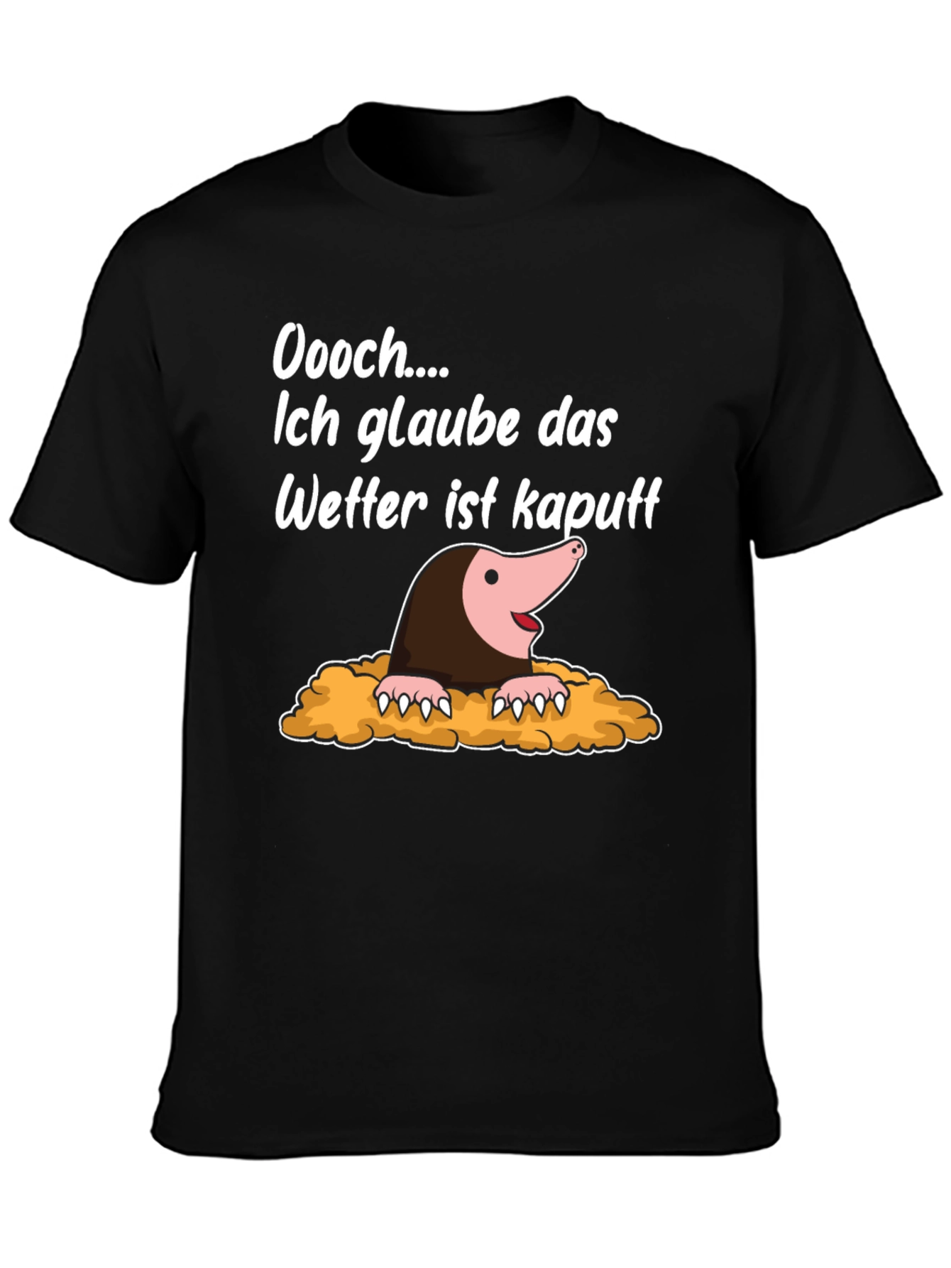 Funny Mole Weather Pun T-Shirt