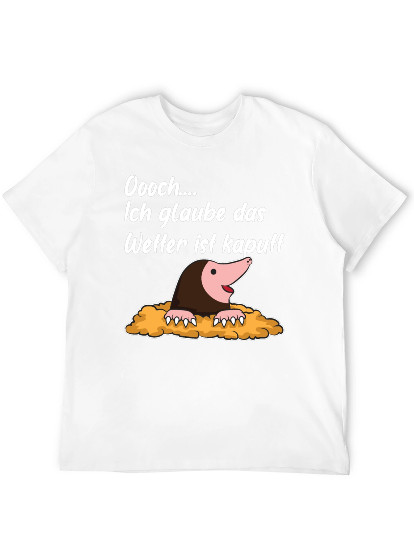 Funny Mole Weather Pun T-Shirt