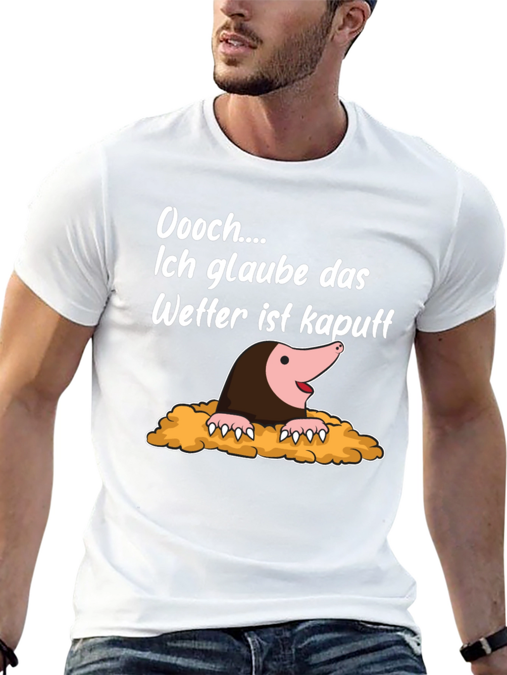 Funny Mole Weather Pun T-Shirt