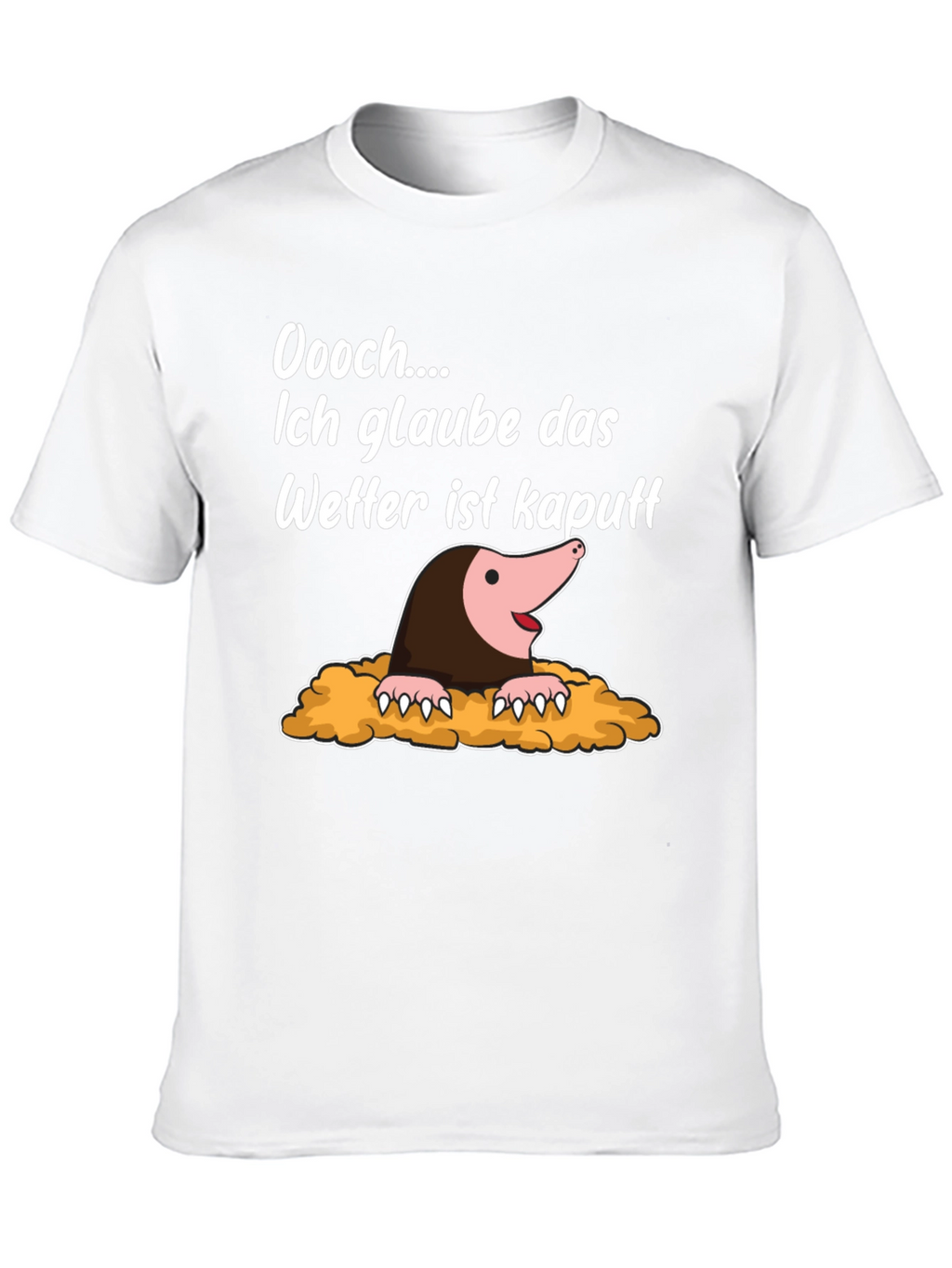 Funny Mole Weather Pun T-Shirt