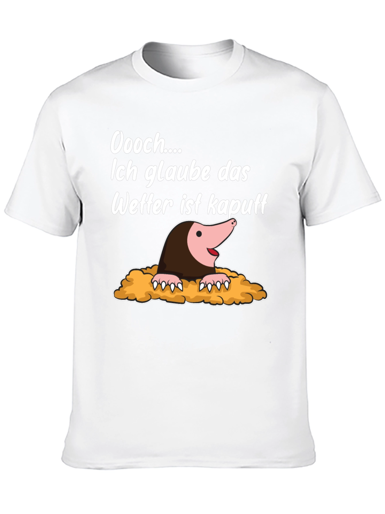 Funny Mole Weather Pun T-Shirt