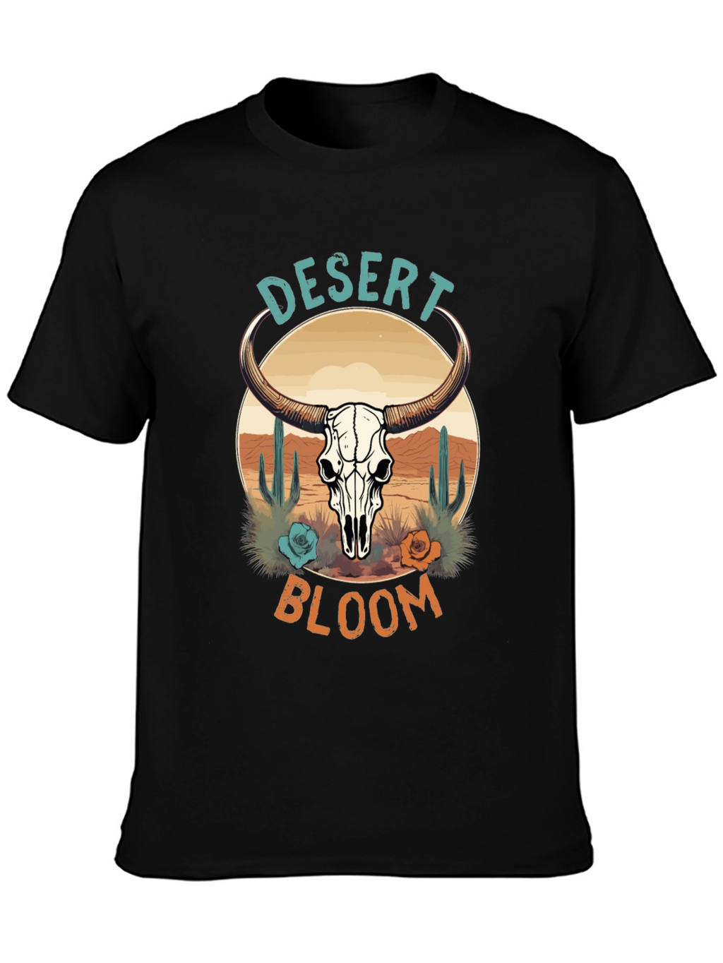 Desert Bloom Graphic Tee - Western Style