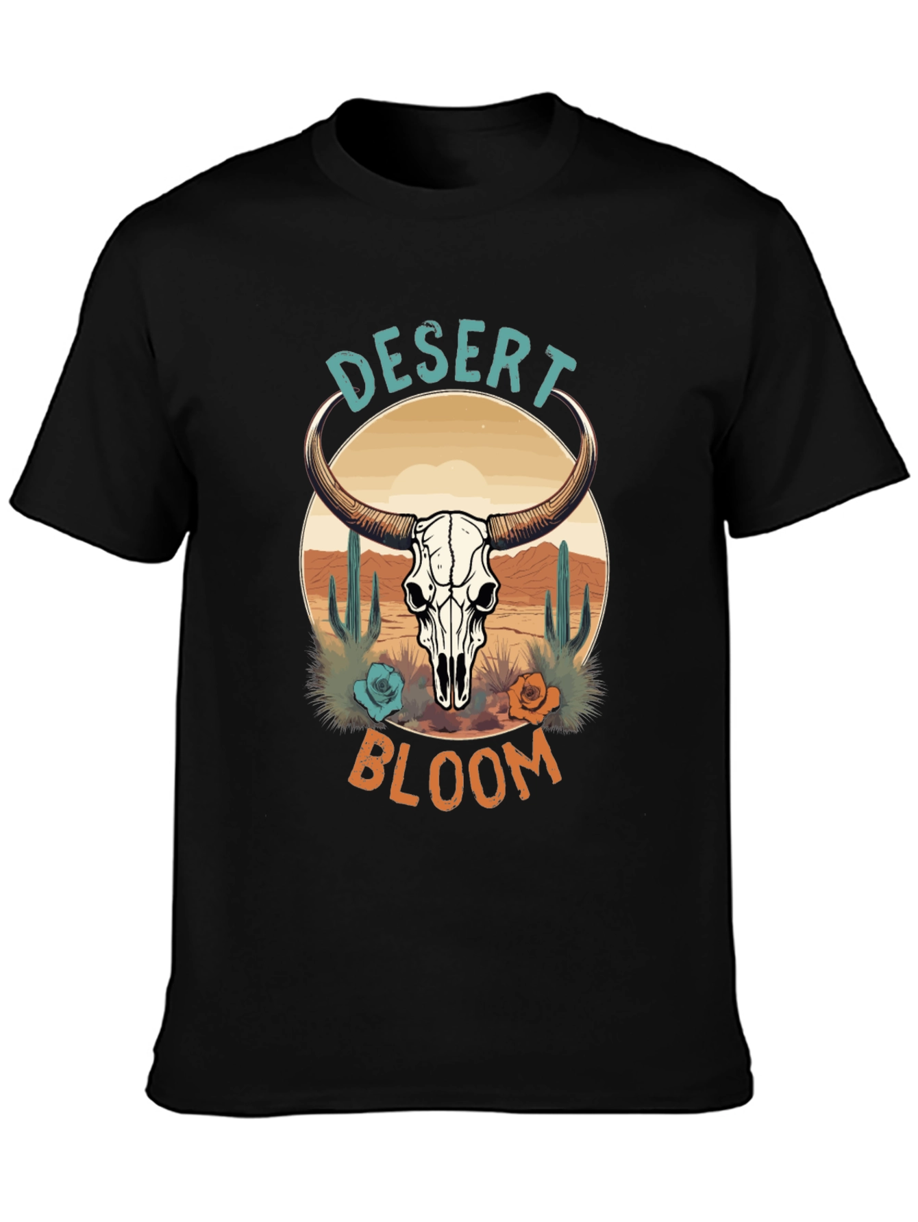 Desert Bloom Graphic Tee - Western Style