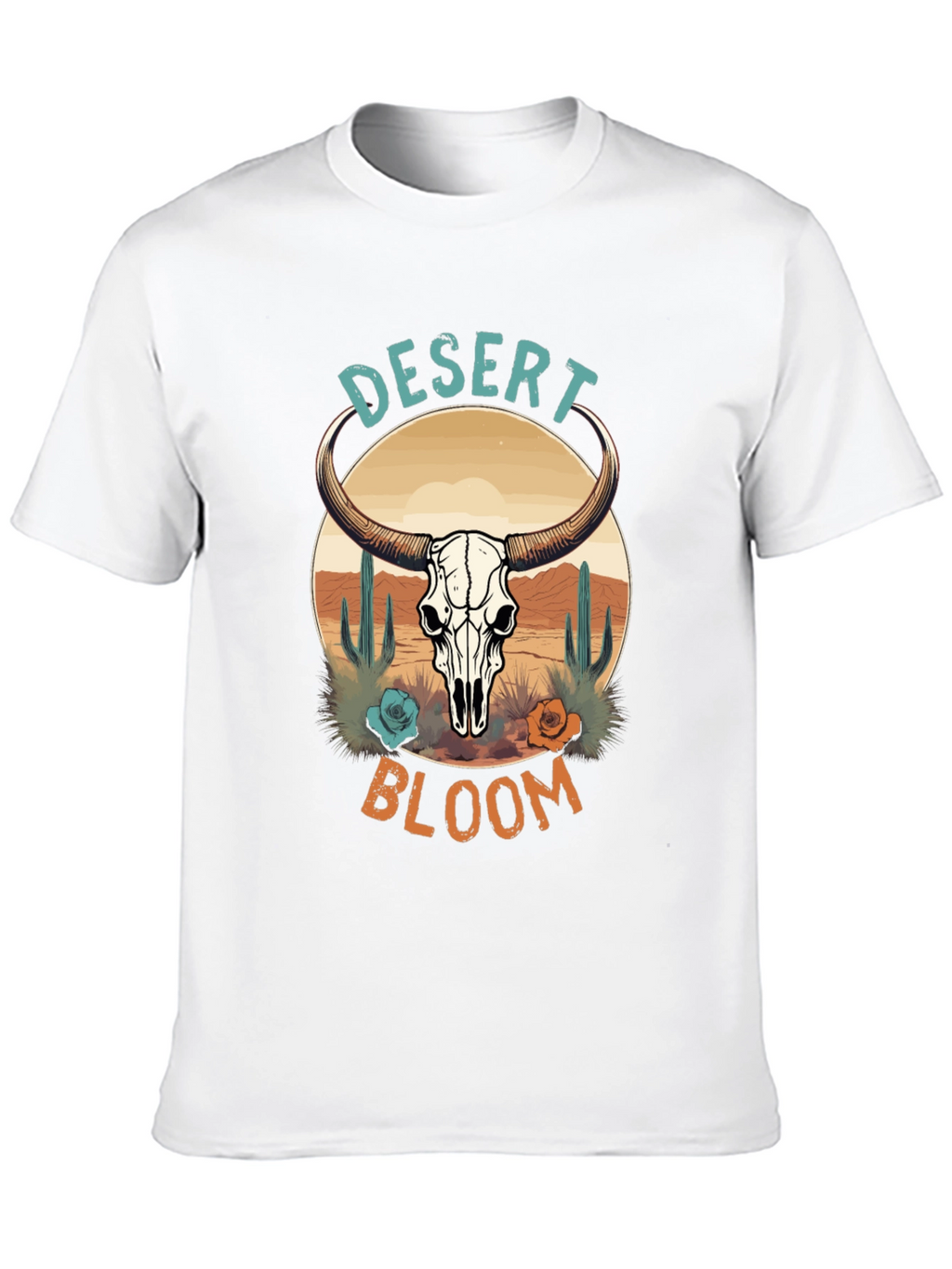 Desert Bloom Graphic Tee - Western Style