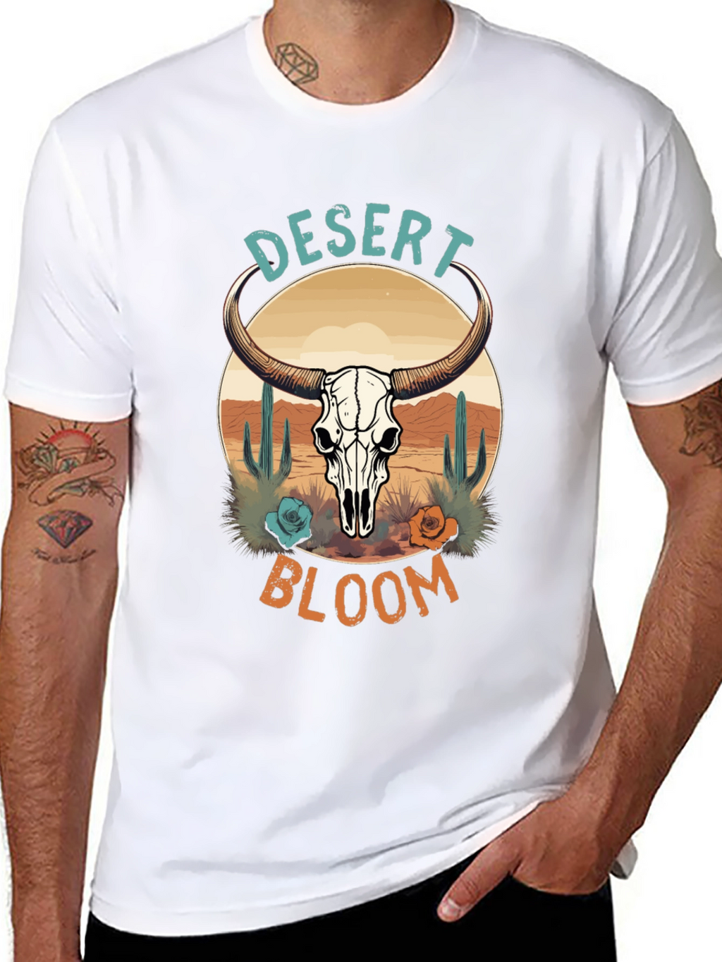 Desert Bloom Graphic Tee - Western Style